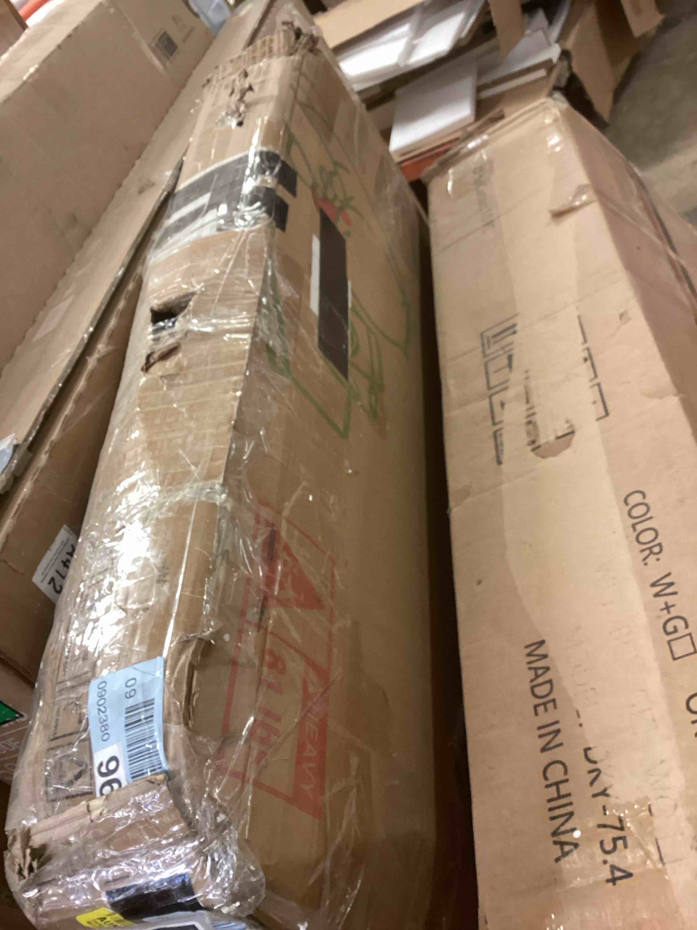 Condition photo showing As Is for Cat litter box for Self-Cleaning Litter Boxes with Cat Scratch Mat, White