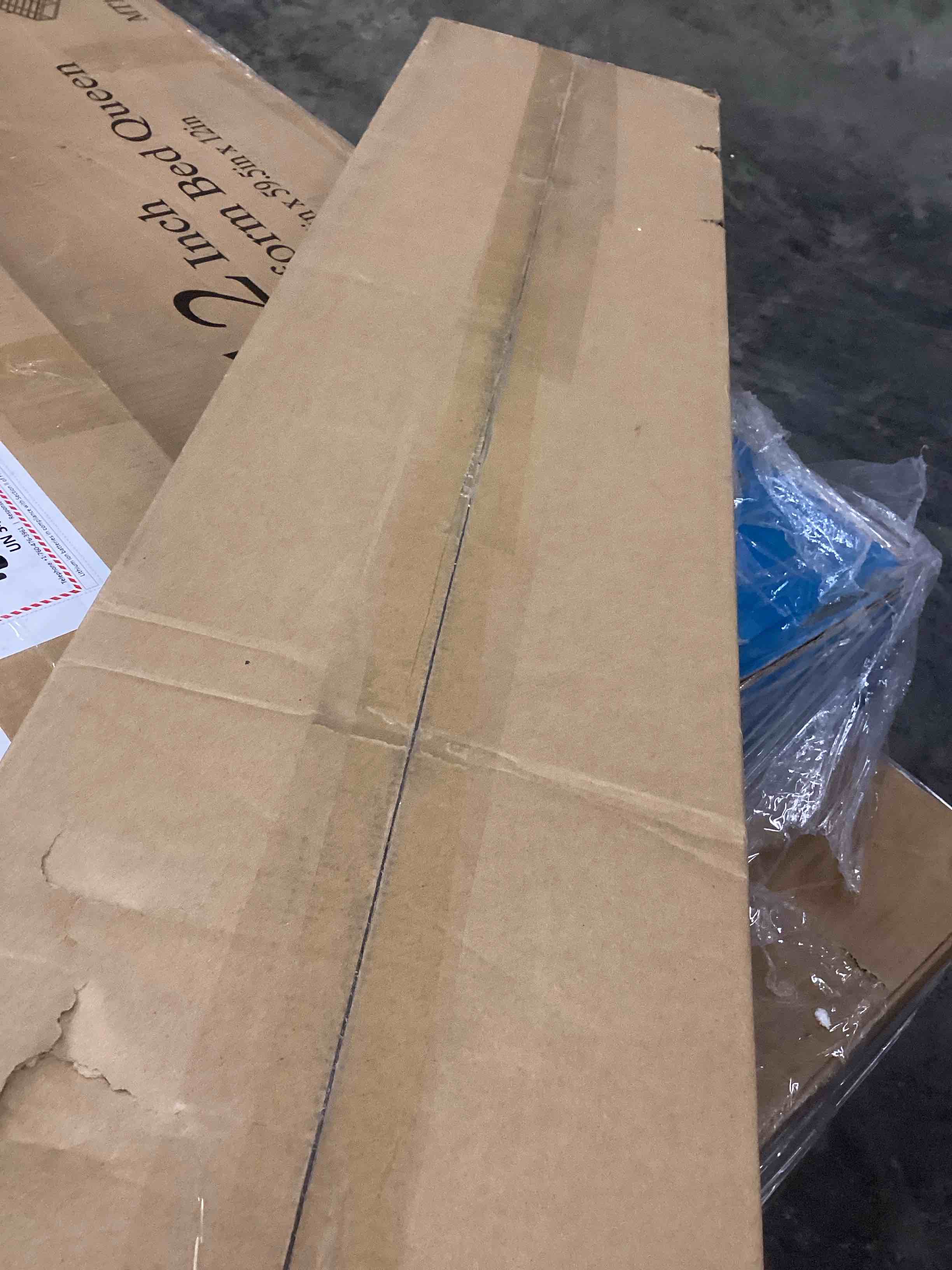 Condition photo showing Good Condition for 48 Inch Floating Shelves, 12 Inch Deep Floating Shelves for Wall, Floating Shelf with Invisible Brackets, Deep Shelves for Bathroom, Bedroom, Living Room, 1 Pack, Walnut