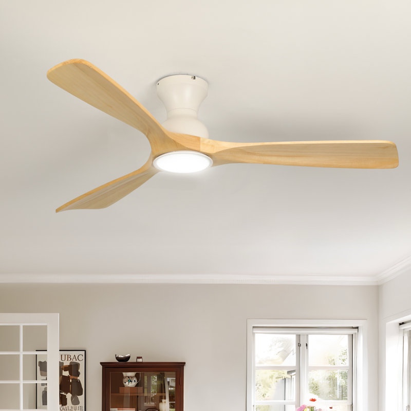 karlena 52'' dimmable ceiling fan with lights and remote control 3cct reversible dc motor timer memory