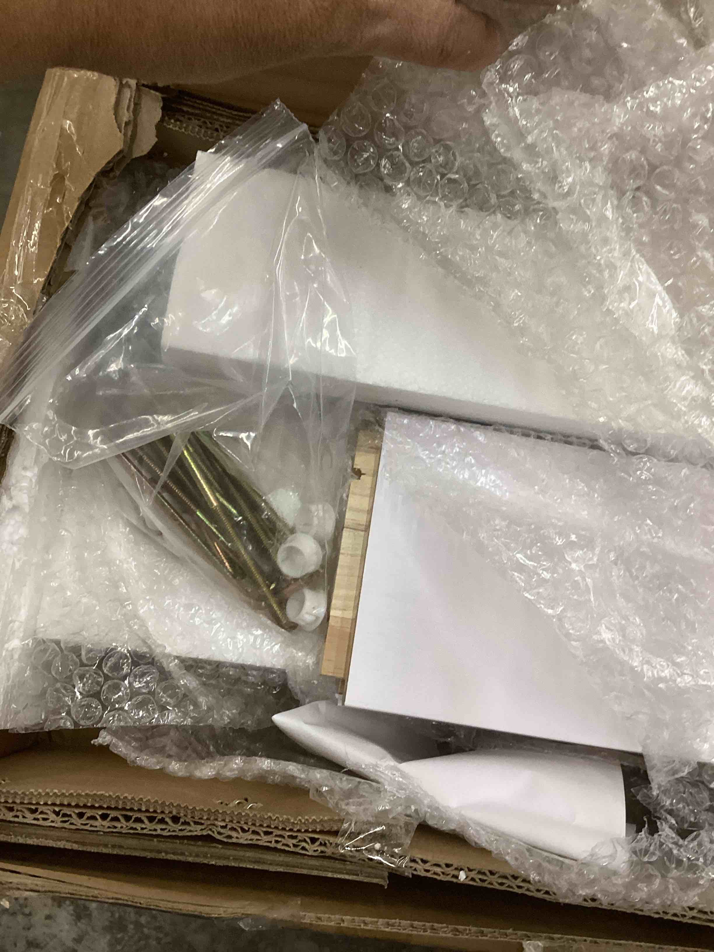 Condition photo showing New/Like New for SmartStandard 42 x 84 inch White Sliding MDF Barn Door (door only)