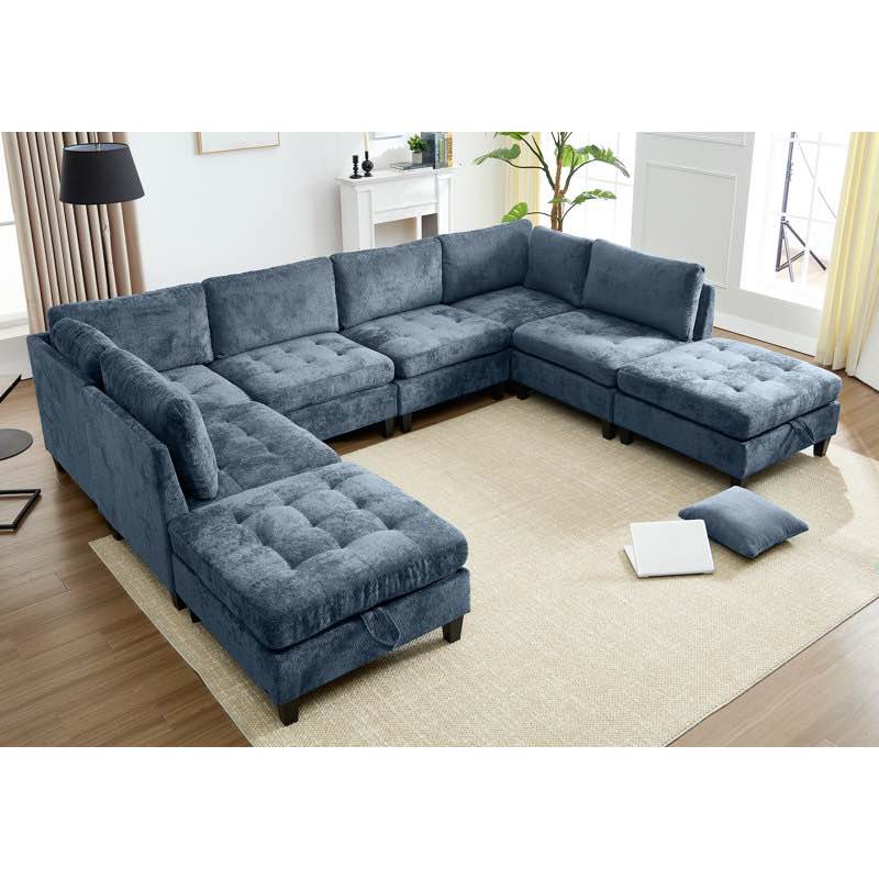 chenille sleeper sectional corner (incomplete one box only)