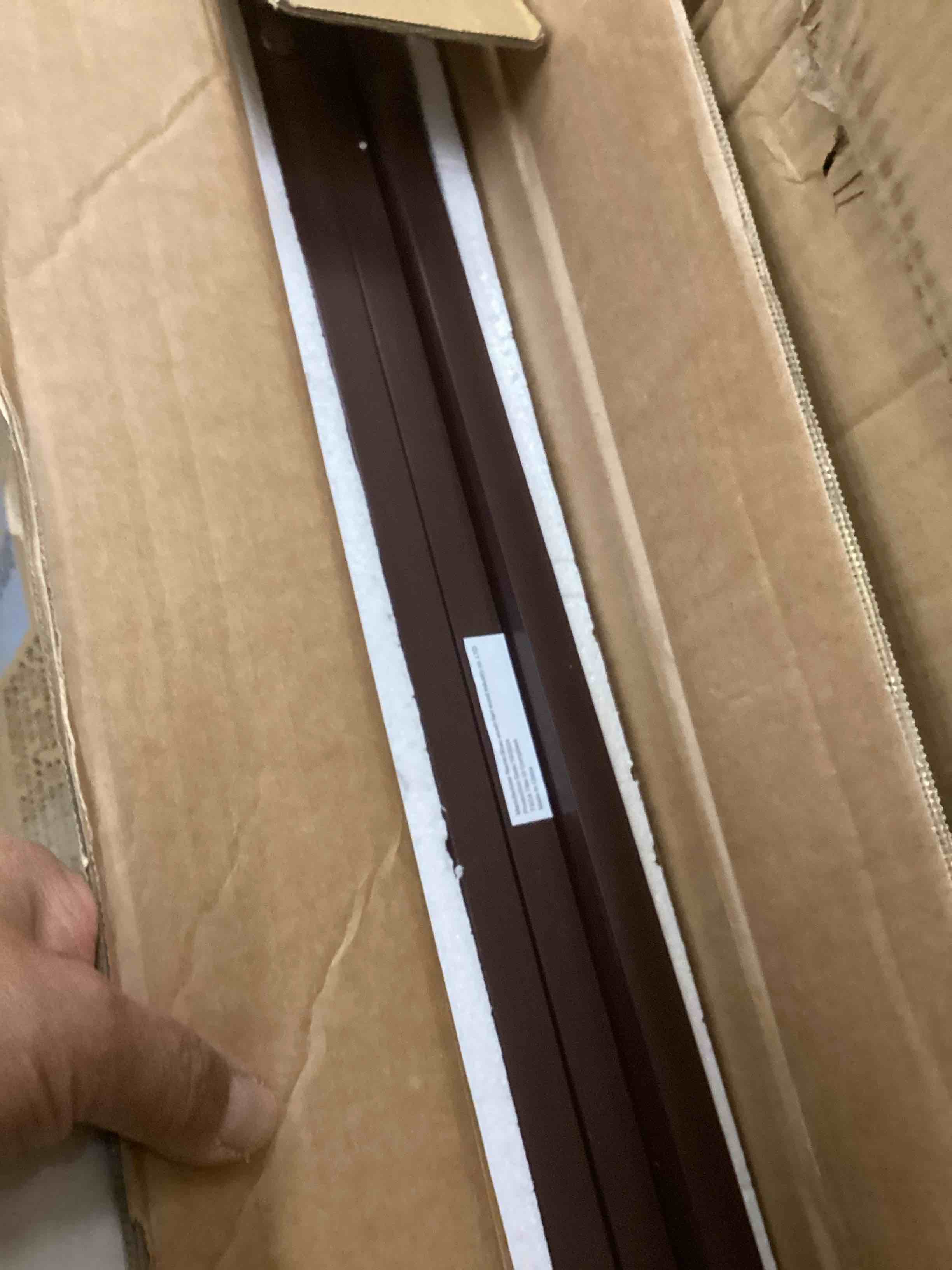 Condition photo showing New/Like New for Indoor Pet Gate - 3-Panel Folding Dog Gate for Stairs or Doorways - 54x23.75-Inch Freestanding Pet Fence for Cats and Dogs by PETMAKER (Brown) Brown 3 Panel
