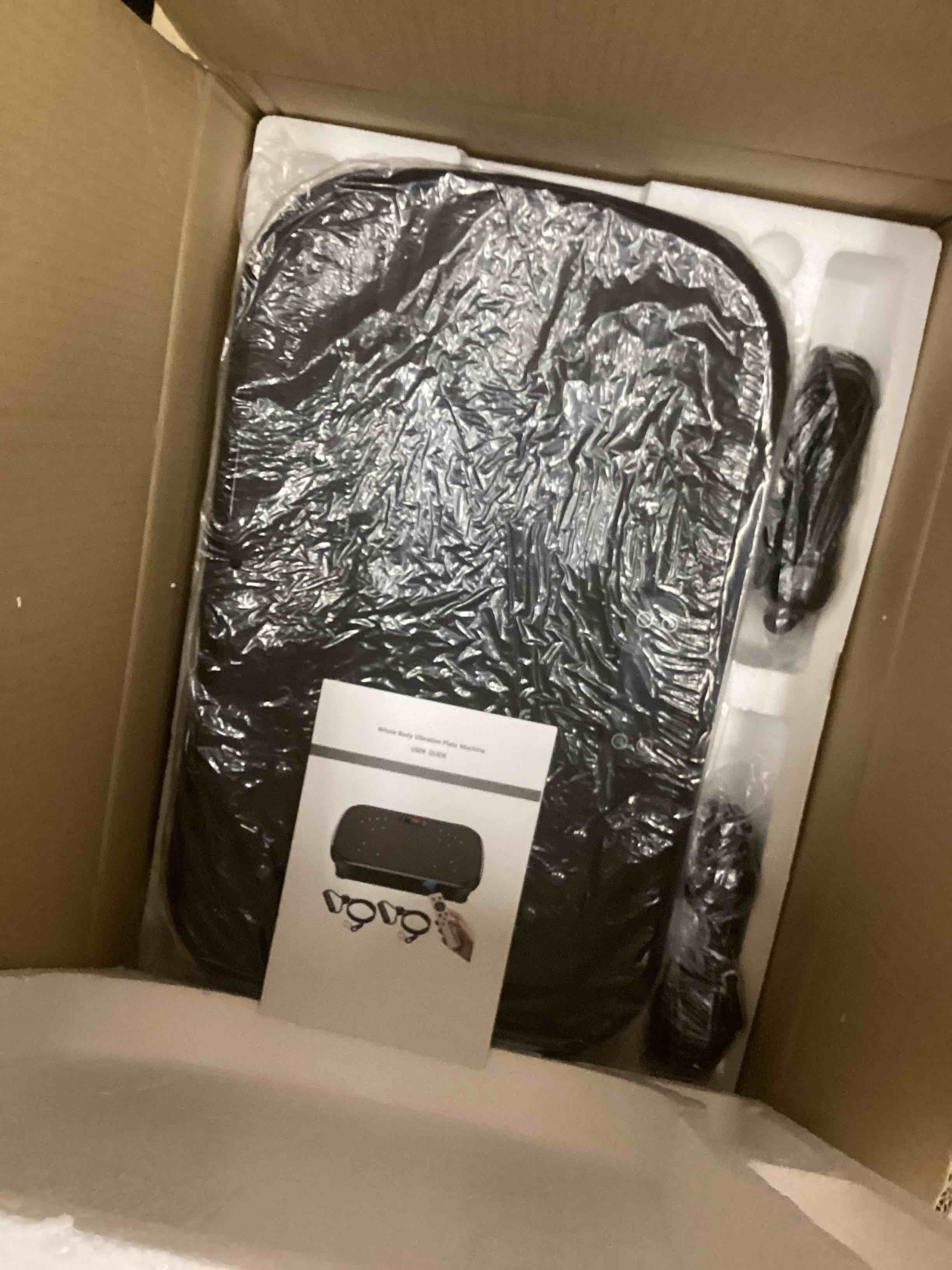 Condition photo showing New/Like New for Vibration Plate Exercise Machine, Vibration Plate for Lymphatic Drainage 330 Lbs Capacity Whole Body Vibration Platform Machines Helps Weight Loss Shaping Toning Wellness Black