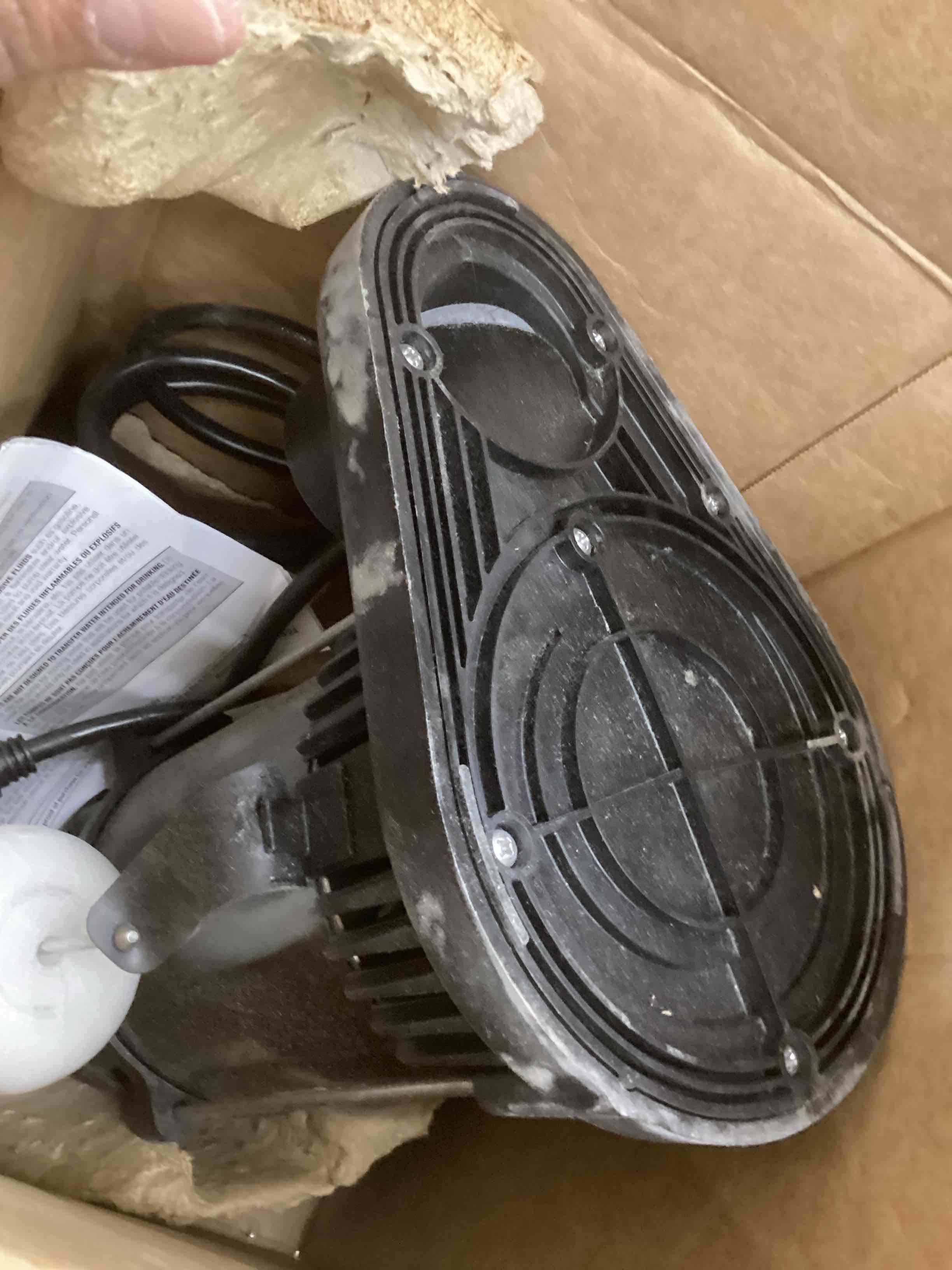 Condition photo showing As Is for WAYNE SPF50-1/2 HP Epoxy Coated Steel and Thermoplastic Submersible Sump Pump - Up to 4,300 Gallons Per Hour - Long Lasting and Durable Construction