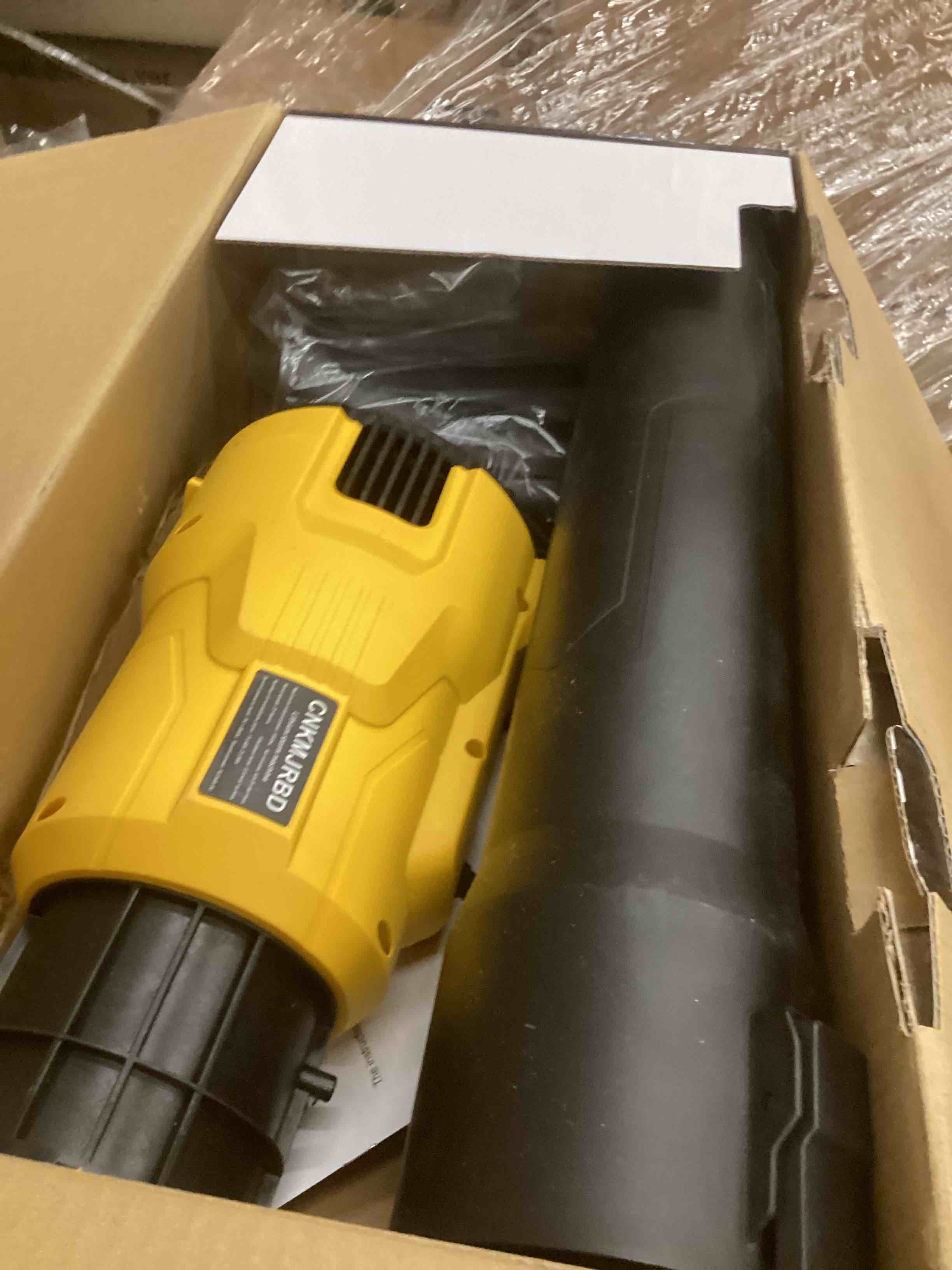 Condition photo showing As Is for Cordless Leaf Blower - 1500W Brushless,120MPH Speed/750CFM Volume.Compatible with Dewalt 20V Max Battery (Battery Not Included) for Lawn, Garden & Driveway Cleaning