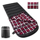 Flannel Sleeping Bag Cotton 0 Degree Cold Weather for Adults