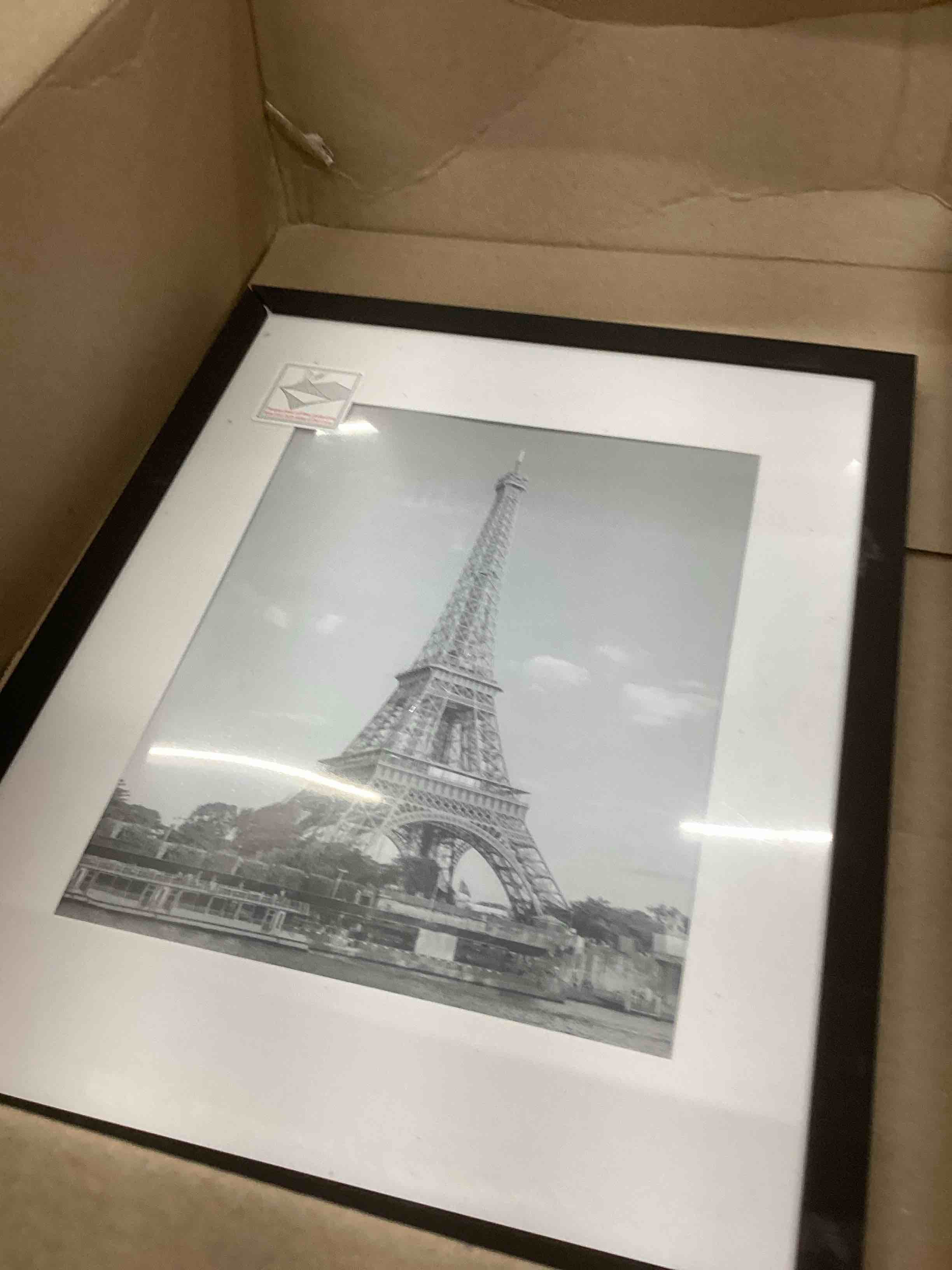 Condition photo showing Good Condition for upsimples 11x14 Picture Frame, Display Pictures 8x10 with Mat or 11x14 Without Mat, Wall Hanging Photo Frame, Black, 1 Pack Black 11x14