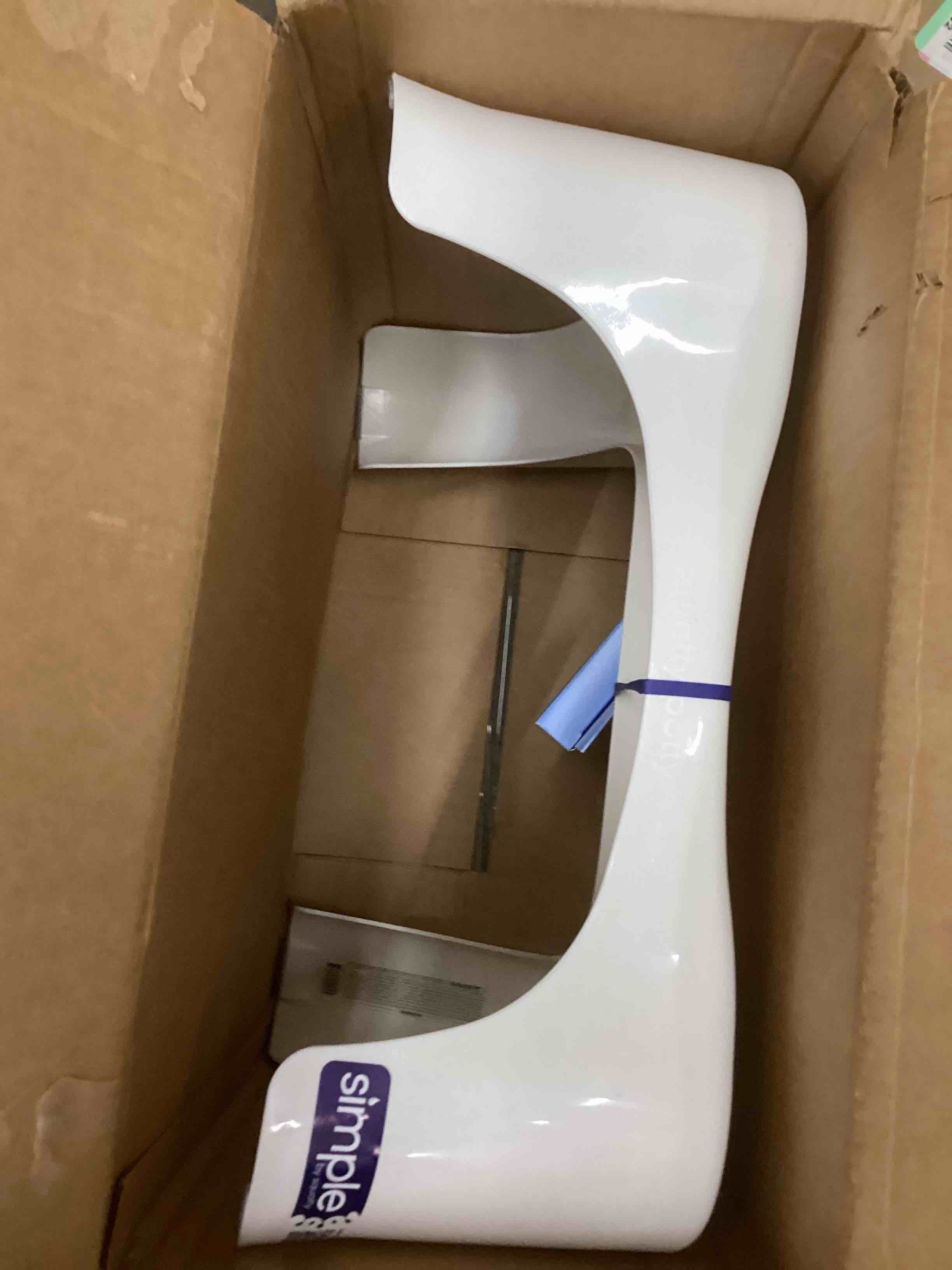 Condition photo showing New/Like New for Squatty Potty Simple Curve Bathroom Toilet Stool 7" White