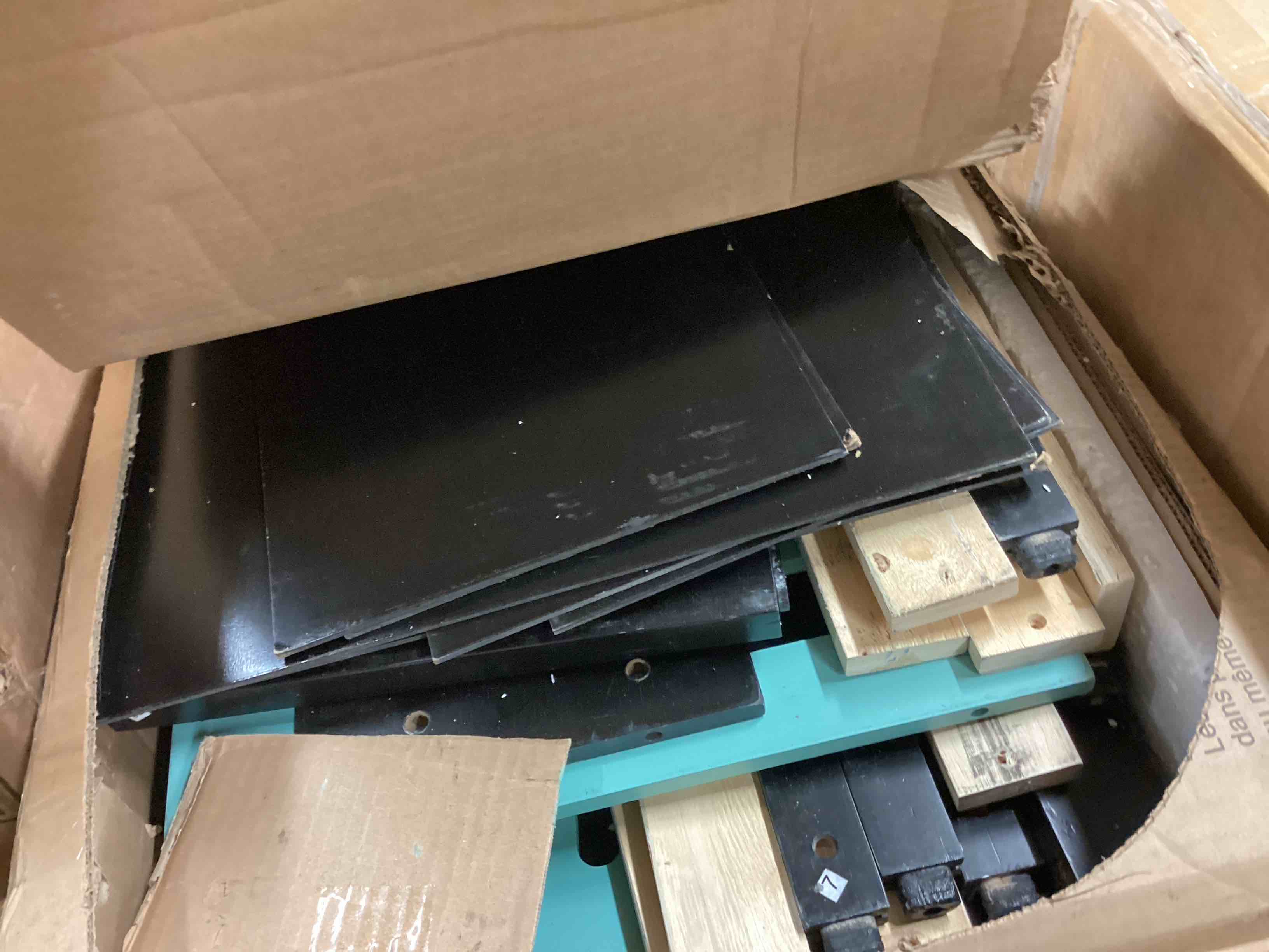 Condition photo showing As Is for SOFTSEA Full Size Gaming Loft Bed with Desk & RGB Lights, Wood Loft Bed Frame with Storage Shelves & Charging Station, Space-Saving Gaming Bed for Adults & Kids Bedroom, Blue (incomplete box 2 of 2)  
