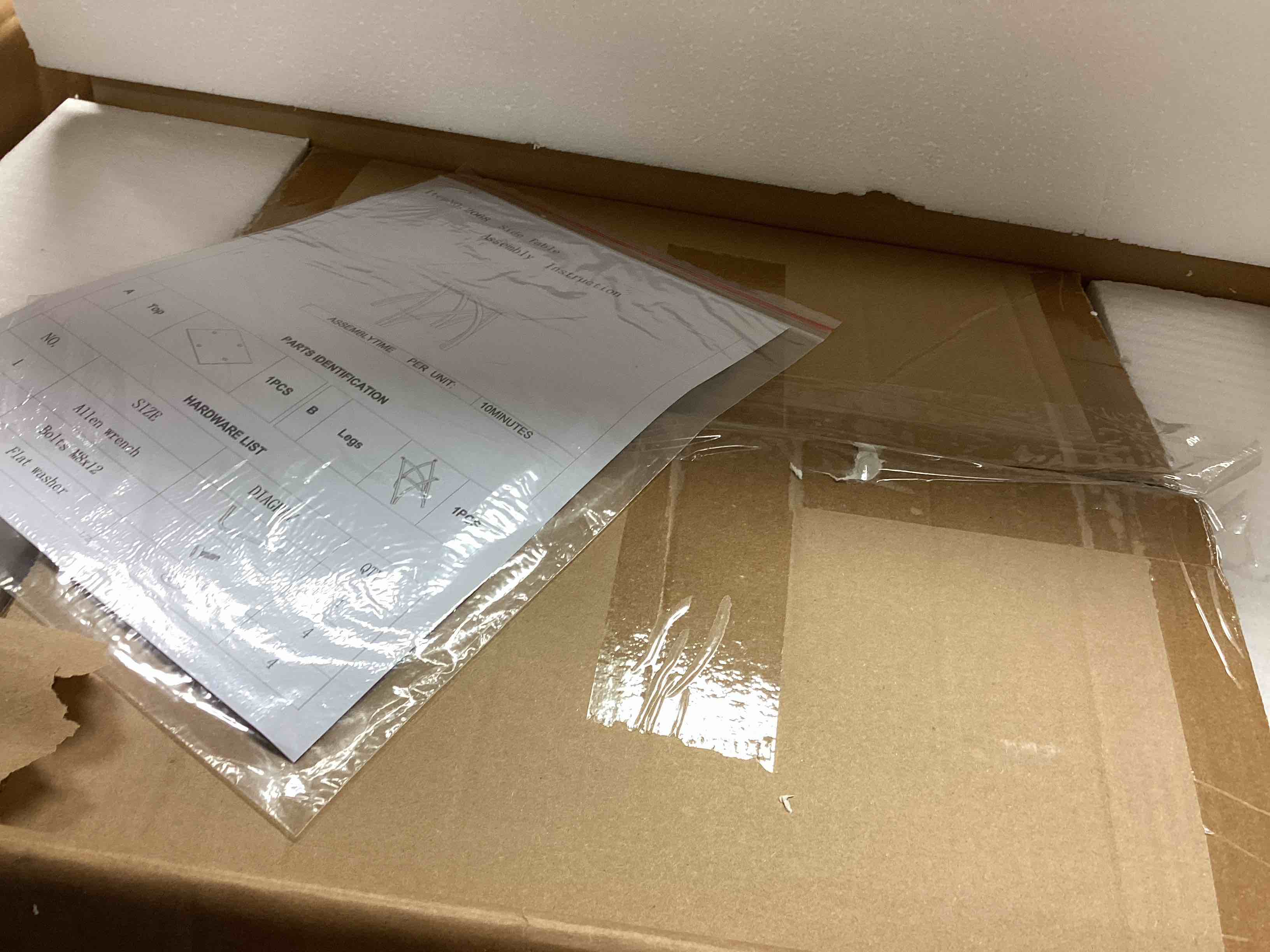 Condition photo showing Good Condition for 24 Inch Clear Tempered Glass End Table Set Couch Side Table With Mirrored Silver Base 