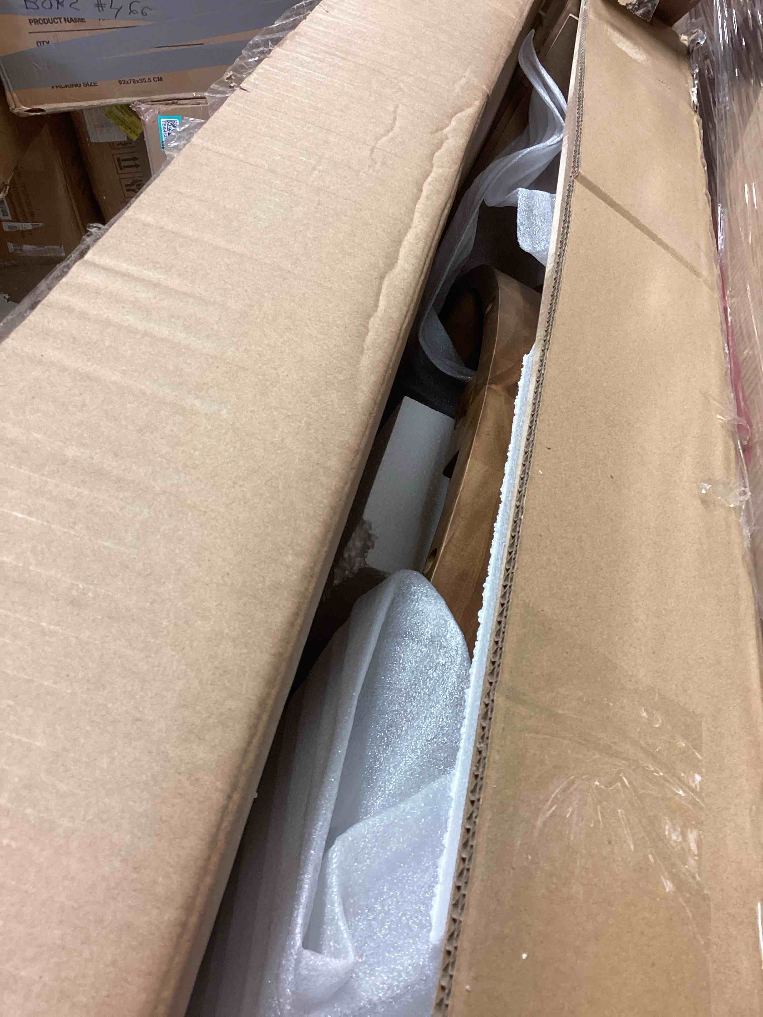 Condition photo showing Good Condition for Maxwell Round 42'' Solid Wood Dining Table By Classic Home (incomplete only top table) 