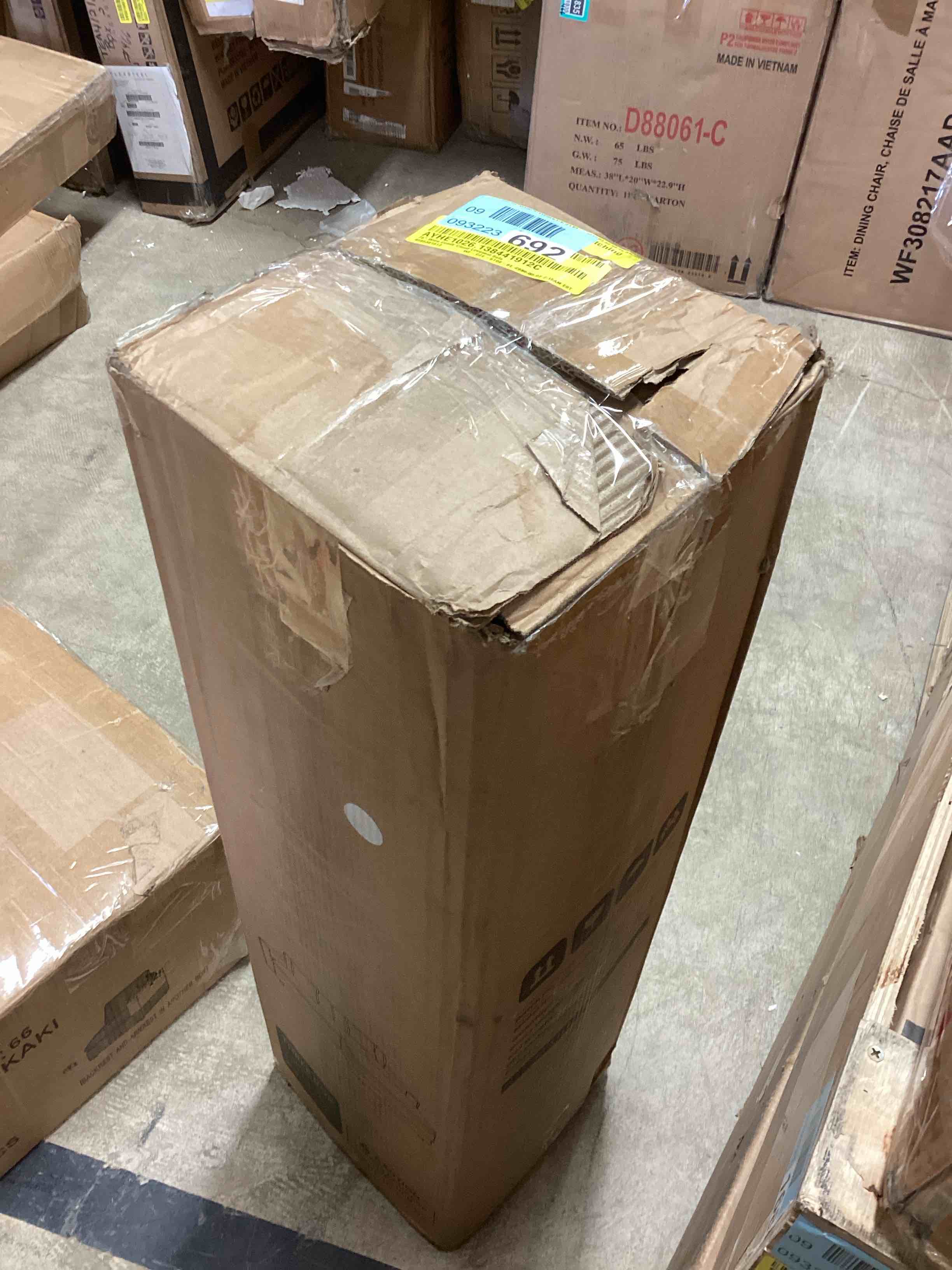 Condition photo showing New/Like New for 75" Wide Comfy Cloud Loveseat Sofa With Ottoman - L-Shape 2-Seater Couch Sofa For Small Living Spaces By Latitude Run® (incomplete box 1 only) 