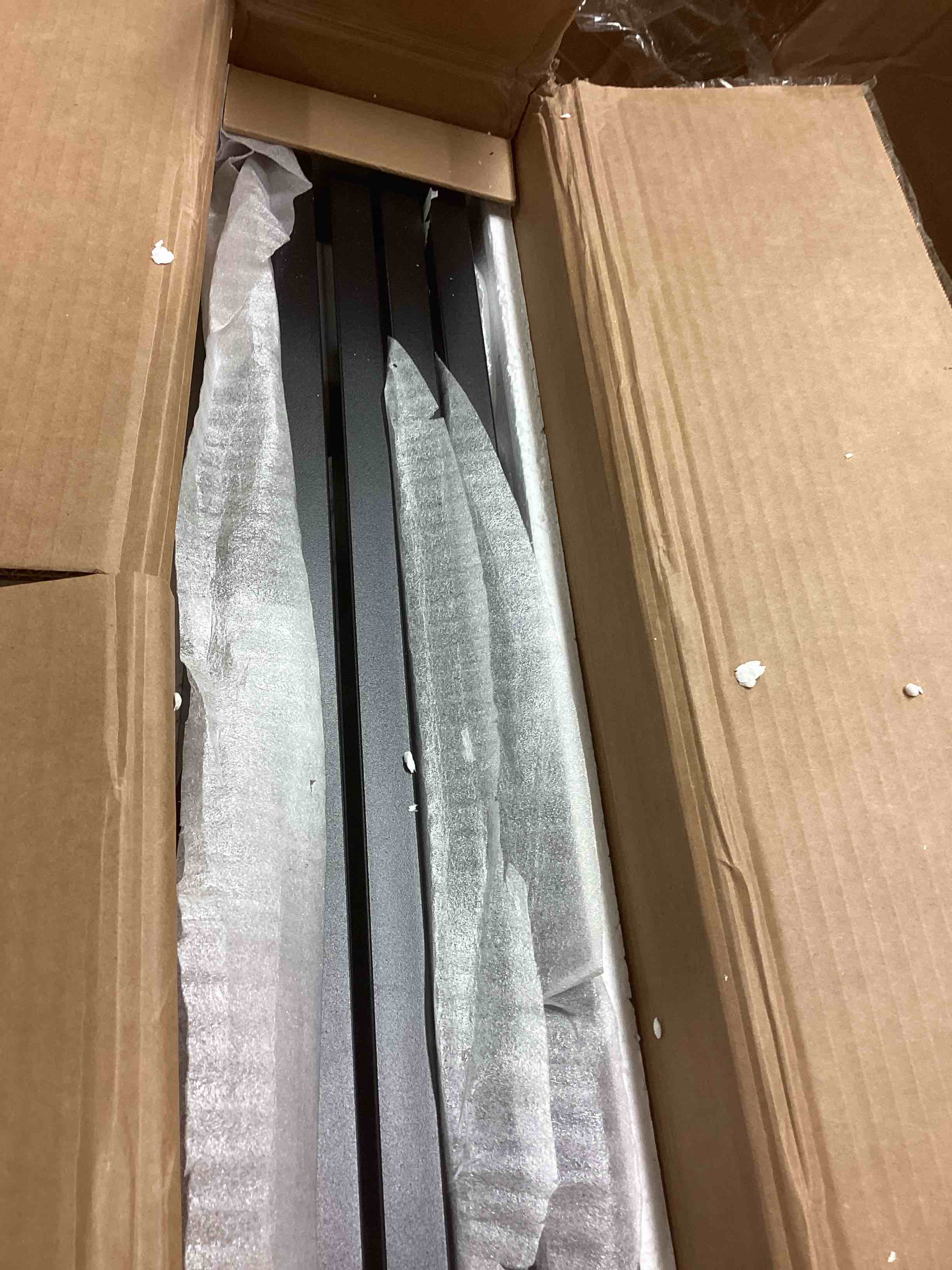 Condition photo showing New/Like New for Stoil 68.89" H x 37.4" W Steel Geometric Bookcase