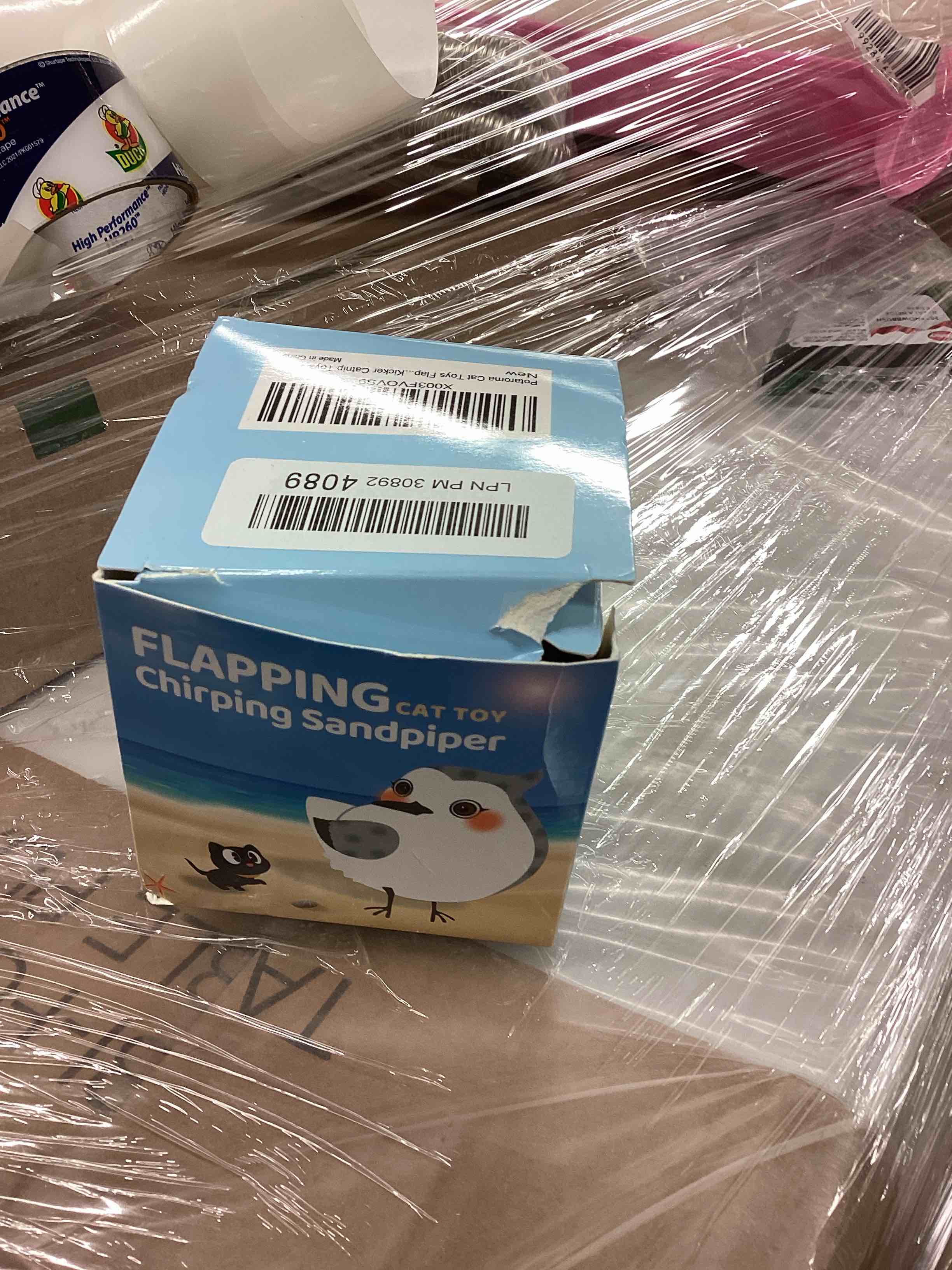 Condition photo showing New/Like New for Potaroma Cat Toys Flapping Bird (No Flying), Lifelike Sandpiper Chirp Tweet, Rechargeable Touch Activated Kitten Toy Interactive Cat Exercise Toys for All Breeds Cat Kicker Catnip Toys 4.0" Male Sandpiper