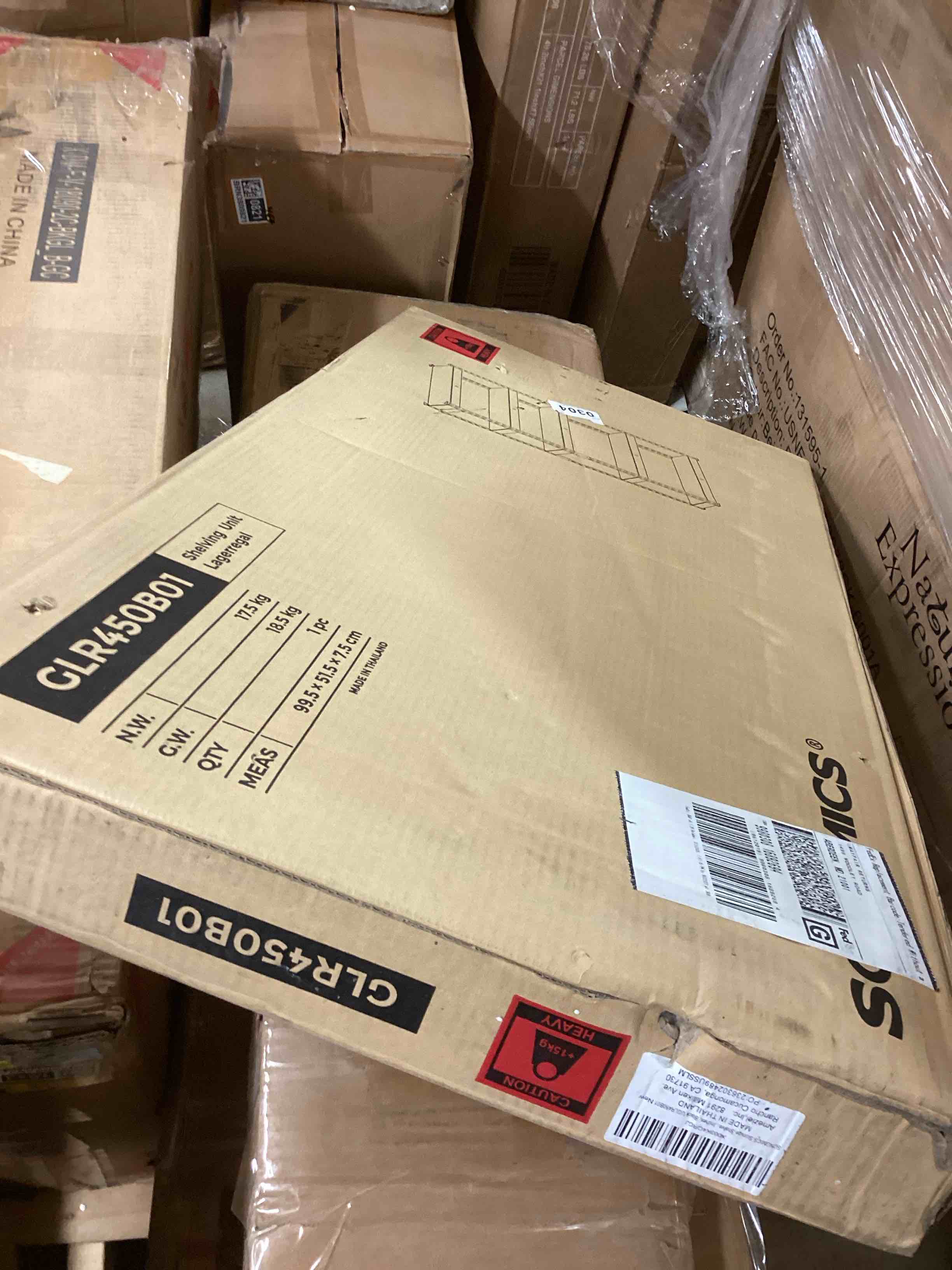 Condition photo showing New/Like New for SONGMICS 5-Tier Storage Shelves, Garage Storage, Boltless Assembly, Adjustable Shelving Unit, 17.7 x 35.4 x 70.9 Inches, Load 1929 lb, for Shed Warehouse Basement Kitchen, Black UGLR450B01 17.7"D x 35.4"W x 70.9"H Black