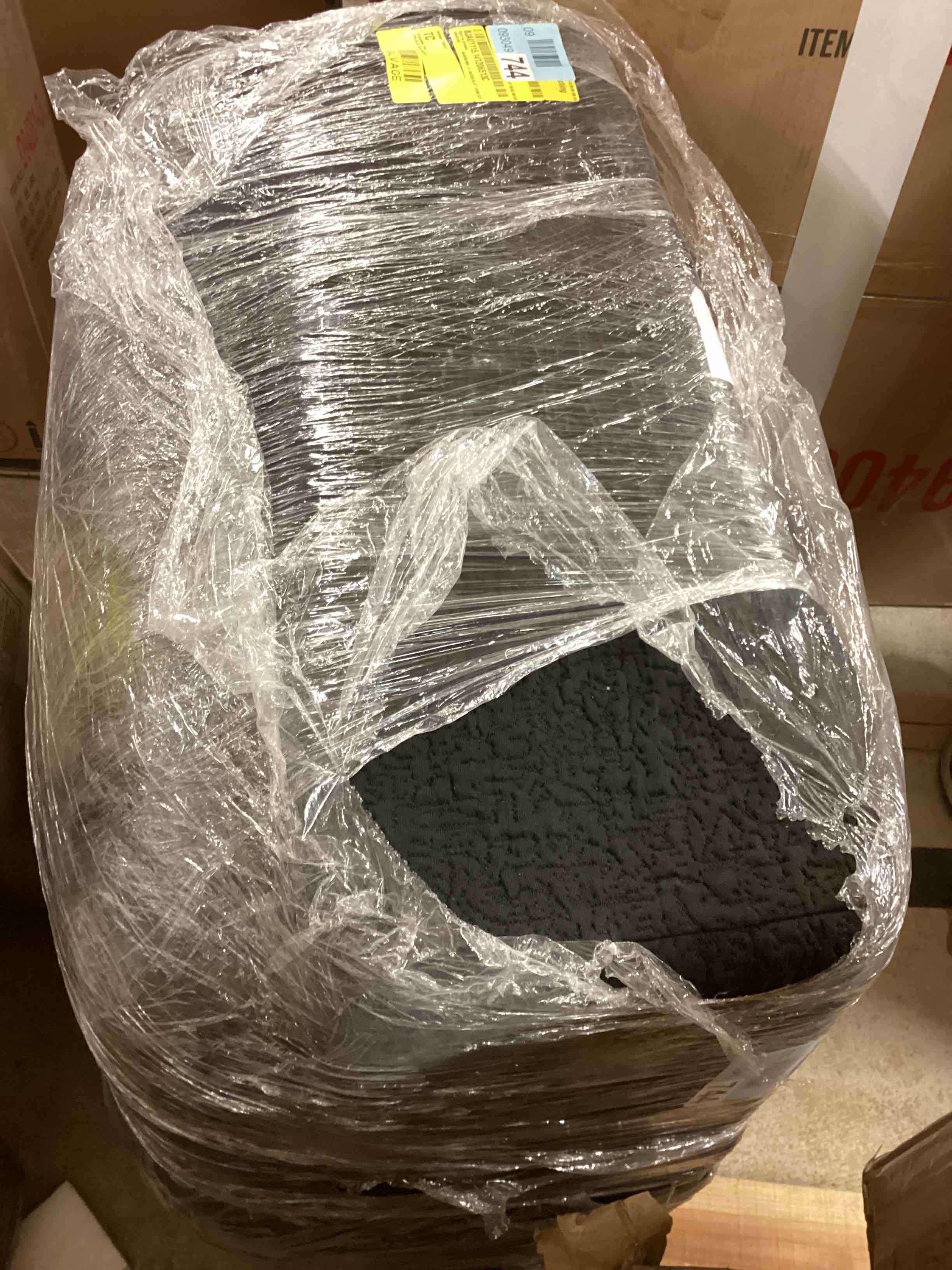 Condition photo showing As Is for 108" L-shaped Boneless Sofa Modular Sectional Couch 3-Seaters No Assembly Needed (incomplete only ottoman) 