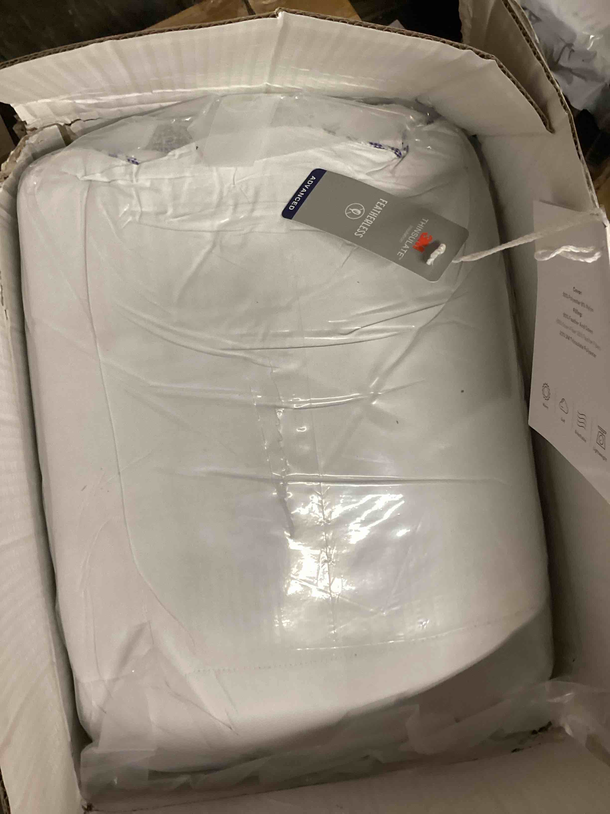 Condition photo showing Good Condition for 3M Thinsulate Feather Down Duvet Insert Queen, All Season Down Comforter Queen Size,White Comforter Queen 90x90 Inches