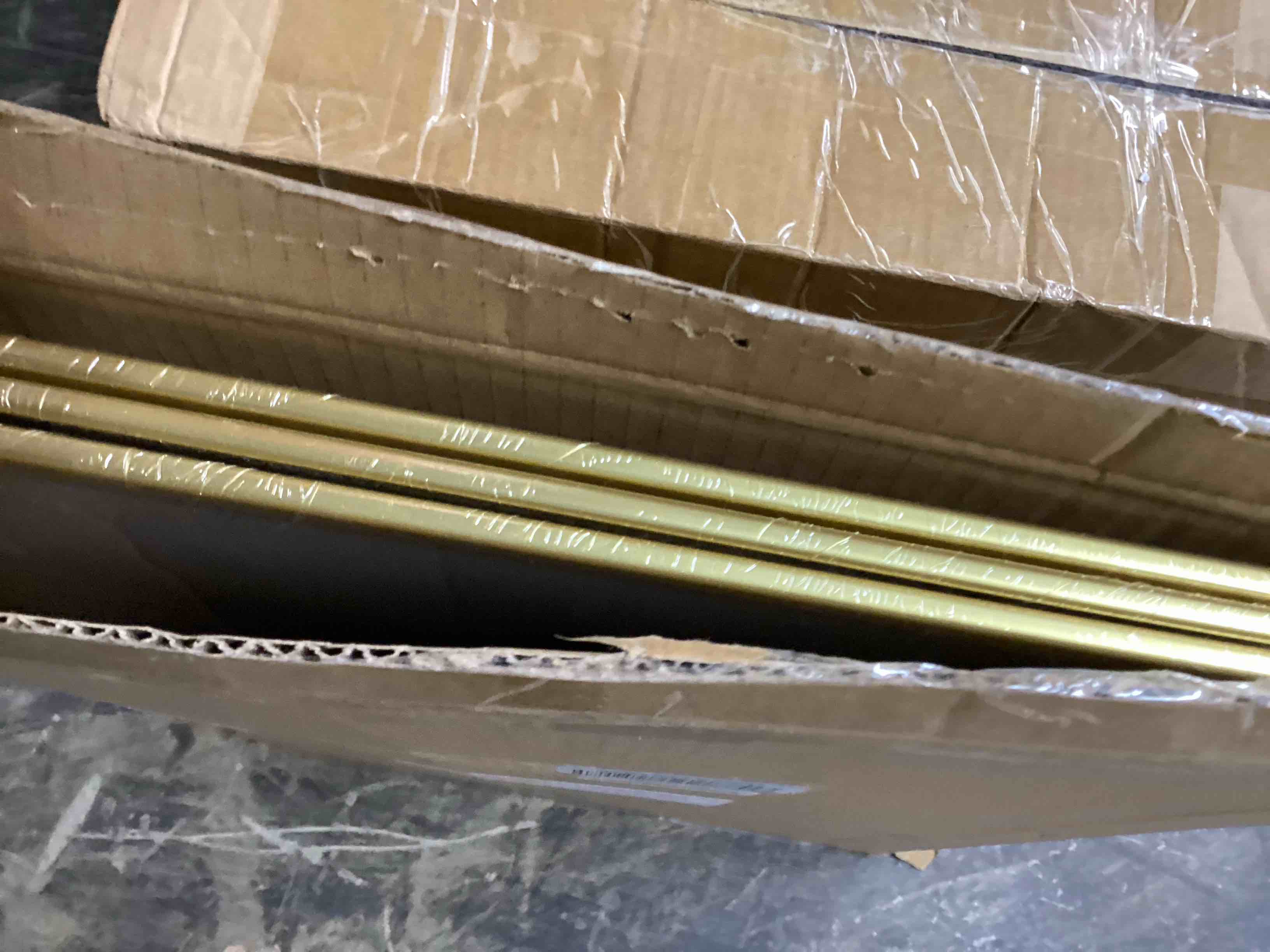 Condition photo showing Good Condition for upsimples 16x24 Picture Frame Gold 3 Pack, Scratch-Proof Poster Frames 16 x 24 for Photo Gallery - Slide-In Strips, Horizontal or Vertical Wall Mounting Gold 16x24