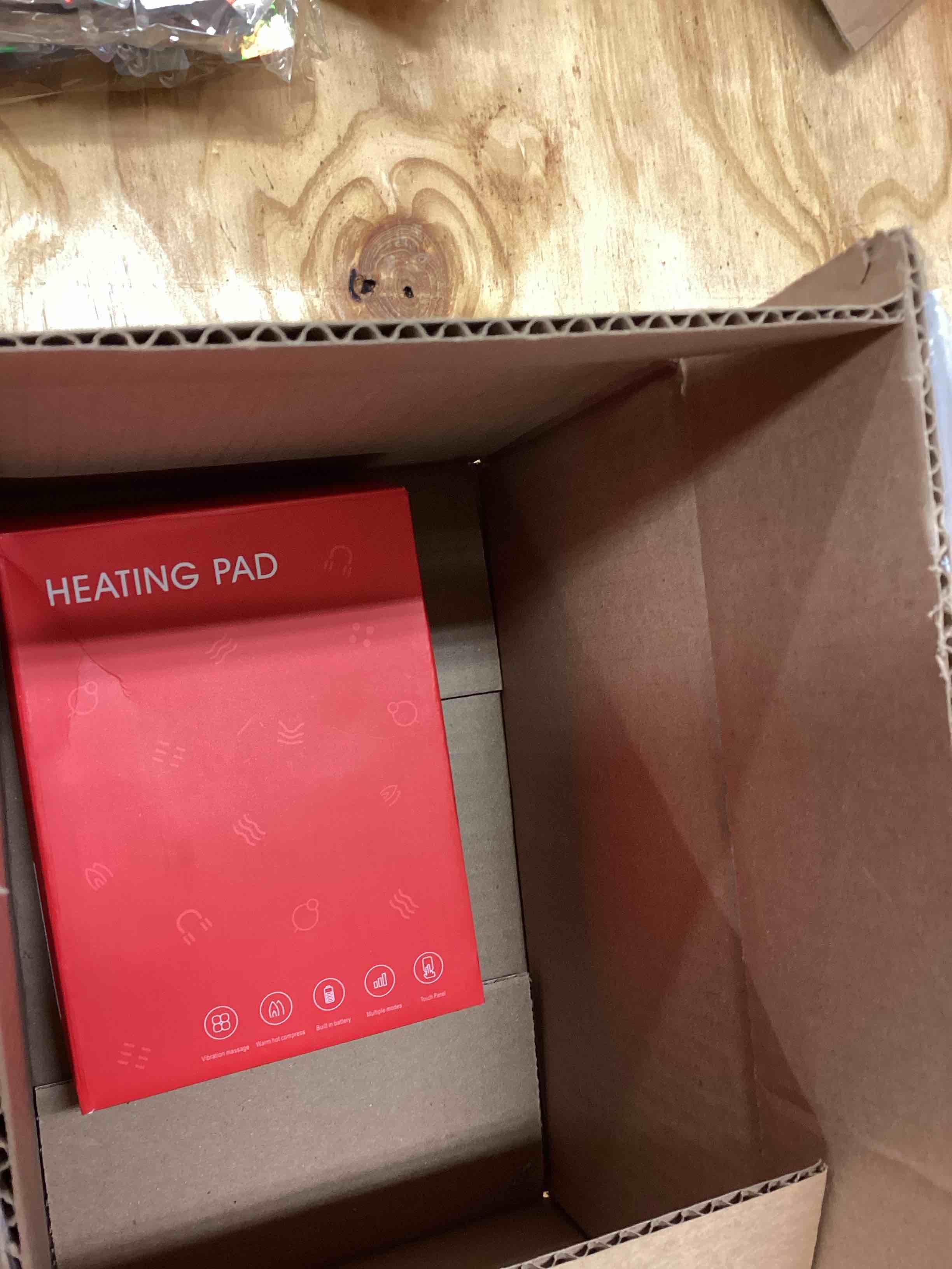 Condition photo showing Good Condition for Cordless Ankle Heating Pad with Vibration, Electric Foot Massager Ankle Wrap Warmer USB Rechargeable Heated Ankle Brace Wrap, 3 Vibration Mode, 5 Heat Level, Auto Shut off (Grey)