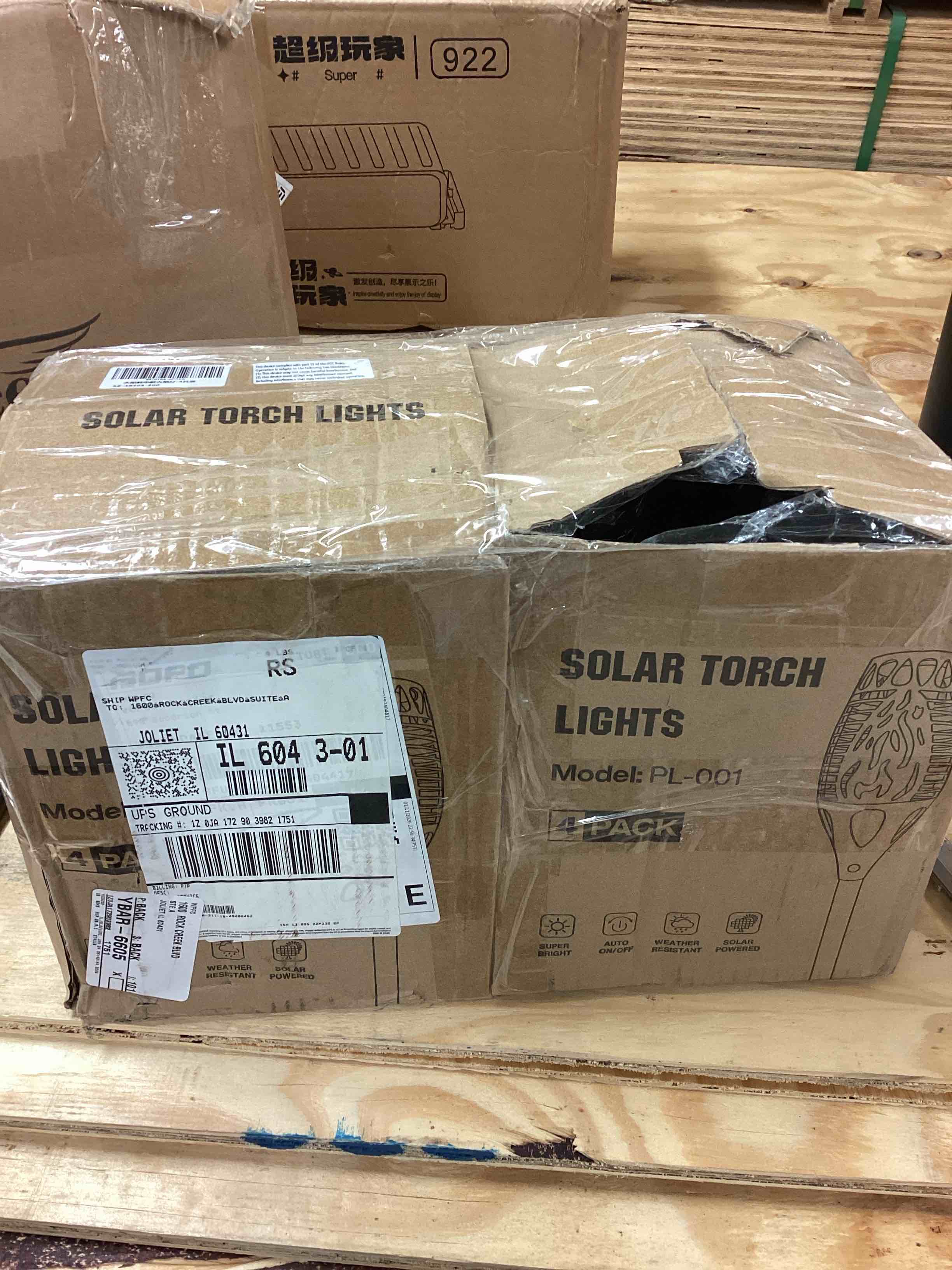 Condition photo showing Good Condition for Solar Torch lights 