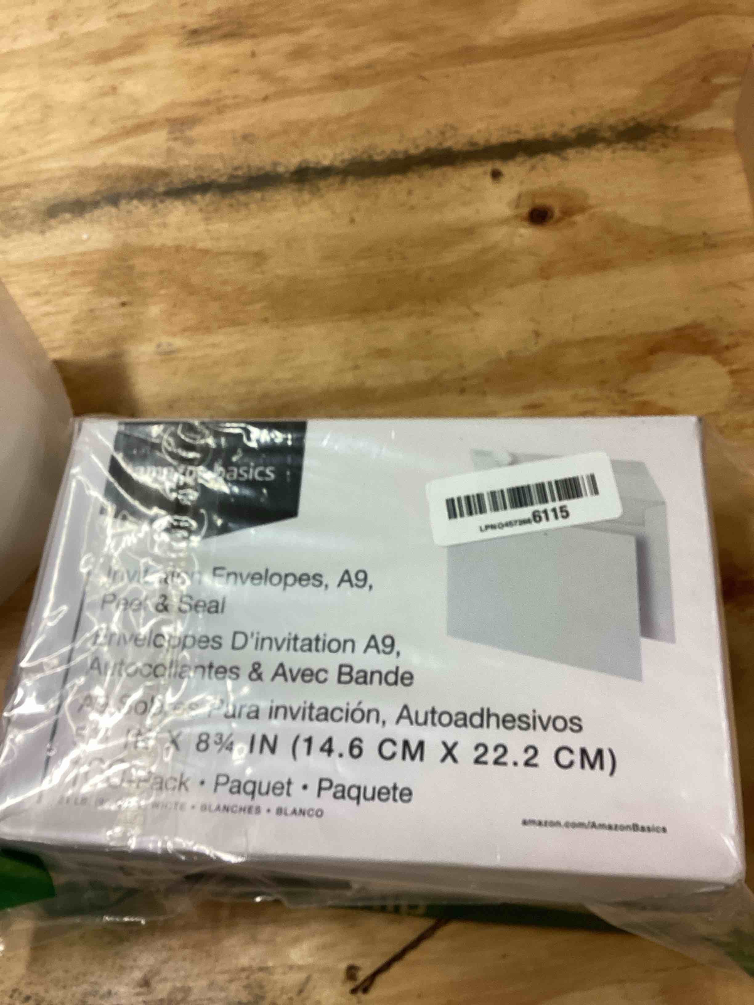 Condition photo showing New/Like New for Amazon Basics A9 Blank Invitation Envelopes with Peel and Seal Closure, 5-3/4 x 8-3/4 Inches, White - Pack of 100 100-Pack
