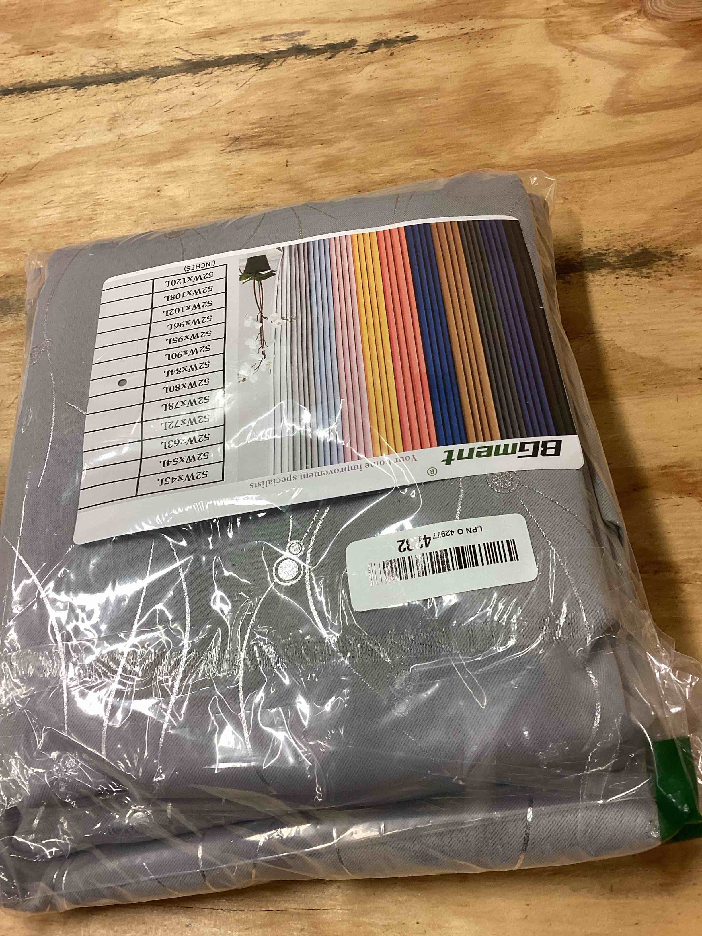 Condition photo showing New/Like New for BGment Room Darkening Curtains 84 Inches Long, Grommet Thermal Insulated Blackout Curtains with Wave Line and Dots Printed for Bedroom, 2 Panels, Each 52 x 84 Inch, Light Grey 52"W x 84"L (Pack of 2) Dot-light Grey