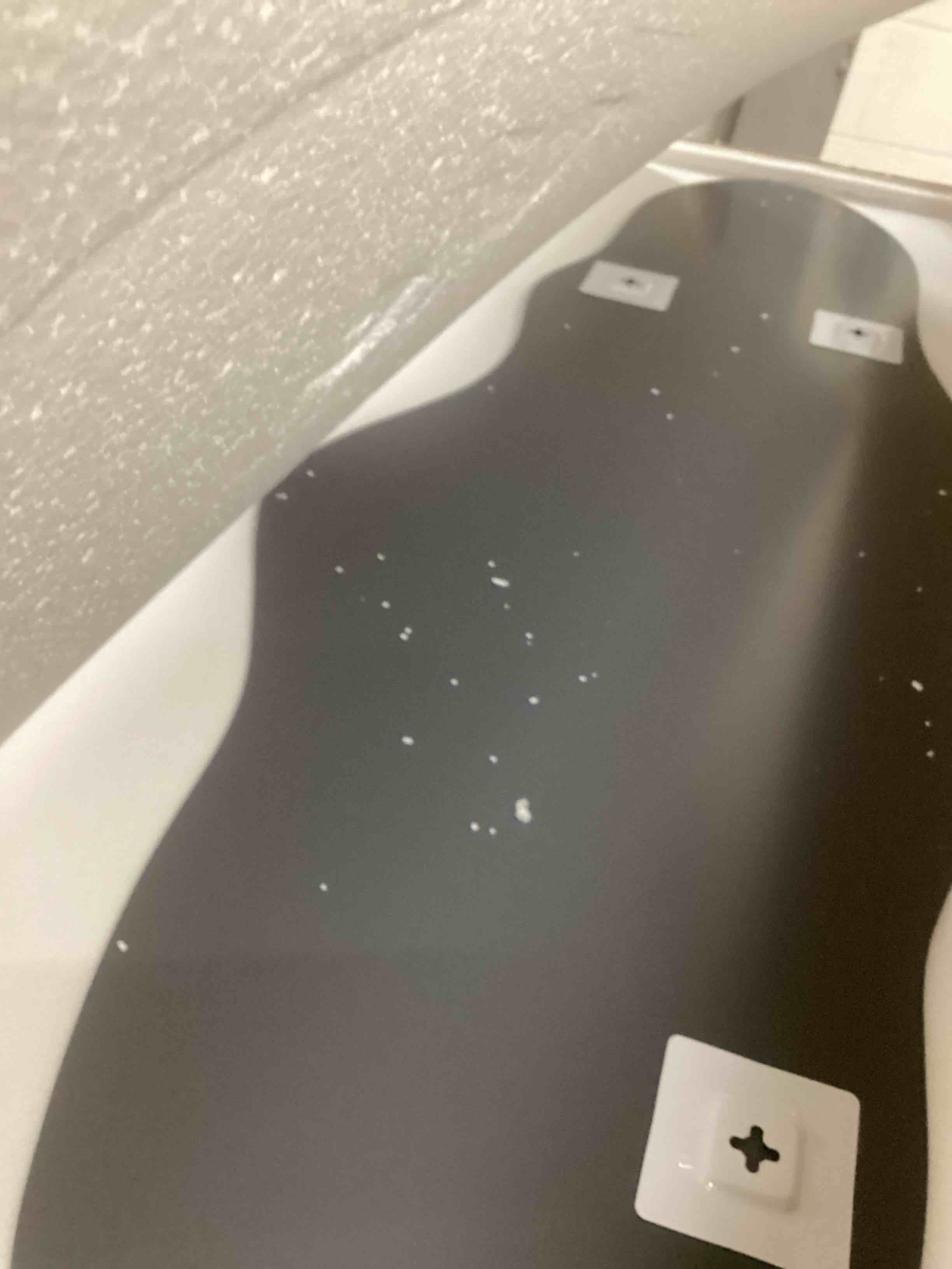 Condition photo showing New/Like New for 20 in. W x 59 in. H Modern Irregular Framless Full Length Dressing Mirror Special Wall Decor for Living Room and Bedroom