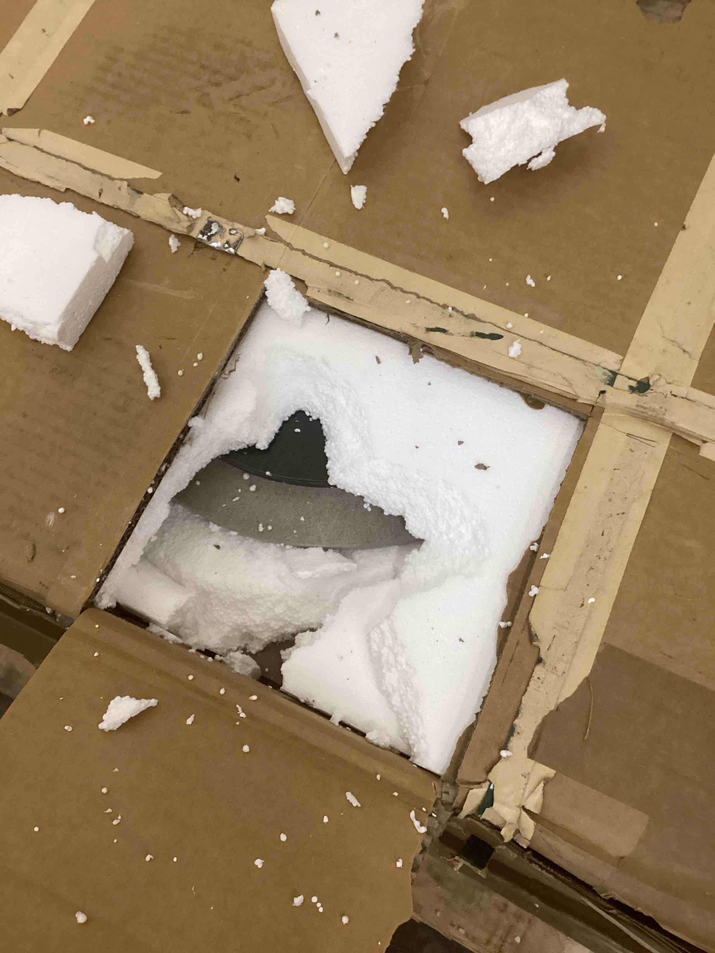 Condition photo showing New/Like New for oval coffee table sinterered stone faux marble top (incomplete top only )