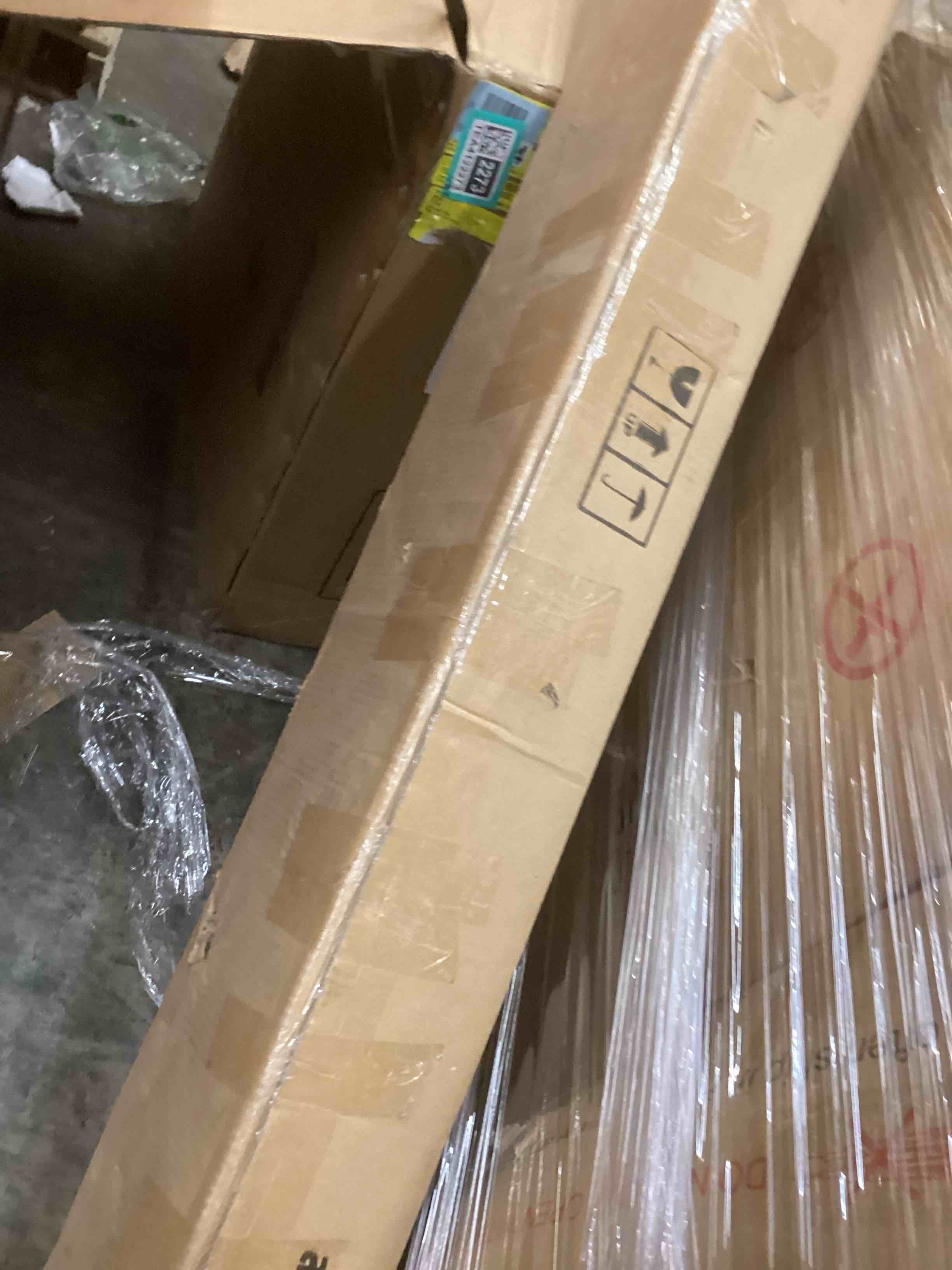 Condition photo showing Good Condition for AFI, Madison, Low Profile Wood Platform Bed with Matching Footboard, Queen, White (incomplete one box only)