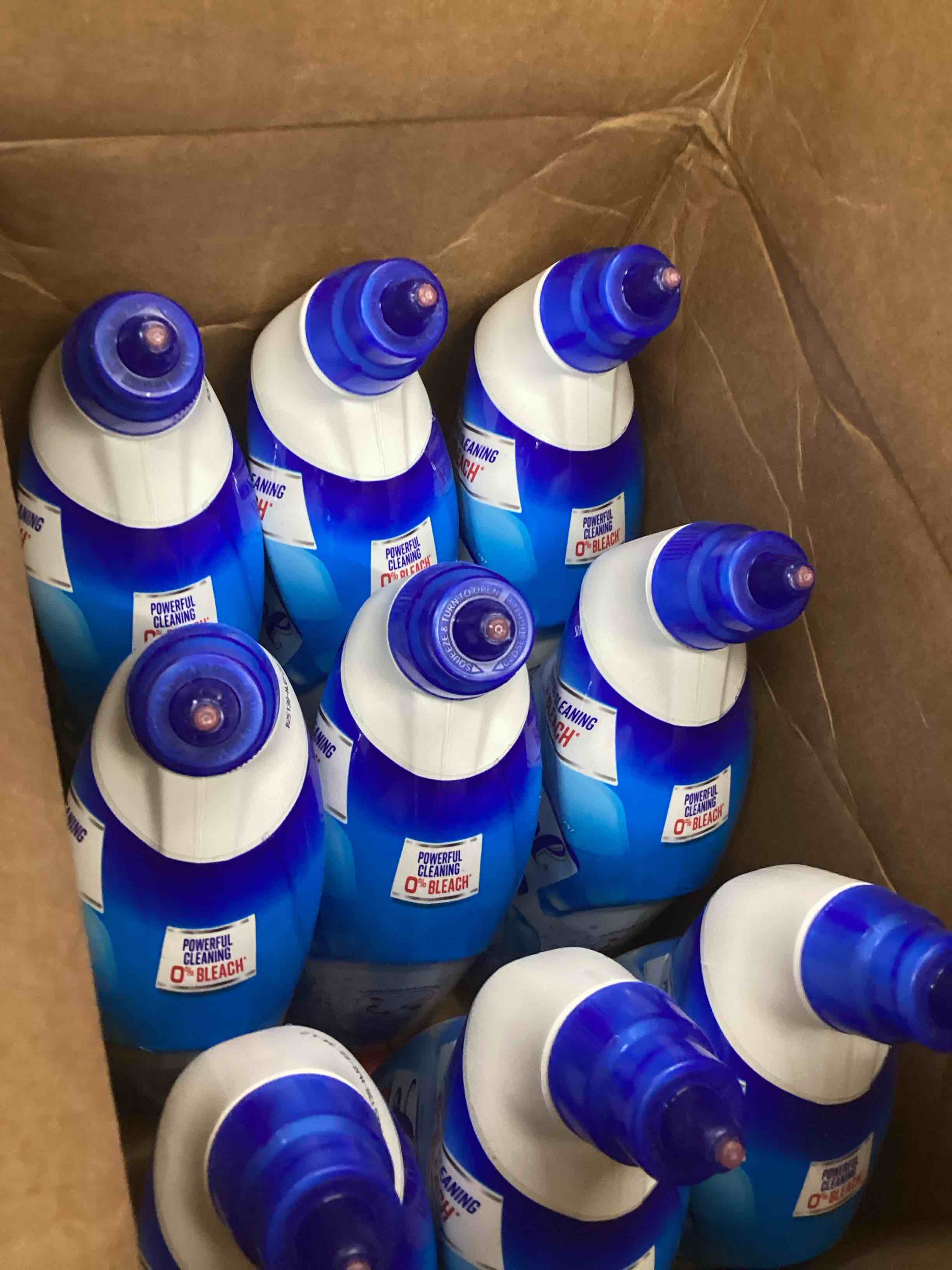 Condition photo showing New/Like New for Lysol Toilet Bowl Cleaner Gel, For Cleaning and Disinfecting, Bleach Free, Ocean Fresh Scent, 24oz, 9-pack