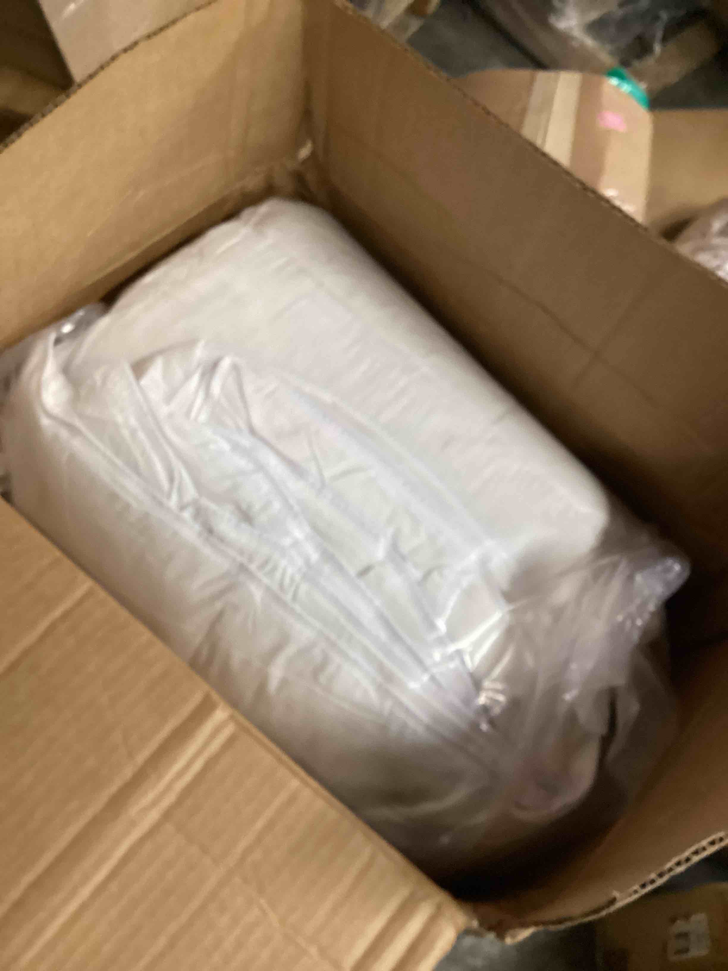 Condition photo showing As Is for Down Alternative Comforter – Corner Loops in Each Corner, 400 Thread Count 100% Cotton Sateen Shell, Soft and Plush Feel, Queen Size: 90”x90”