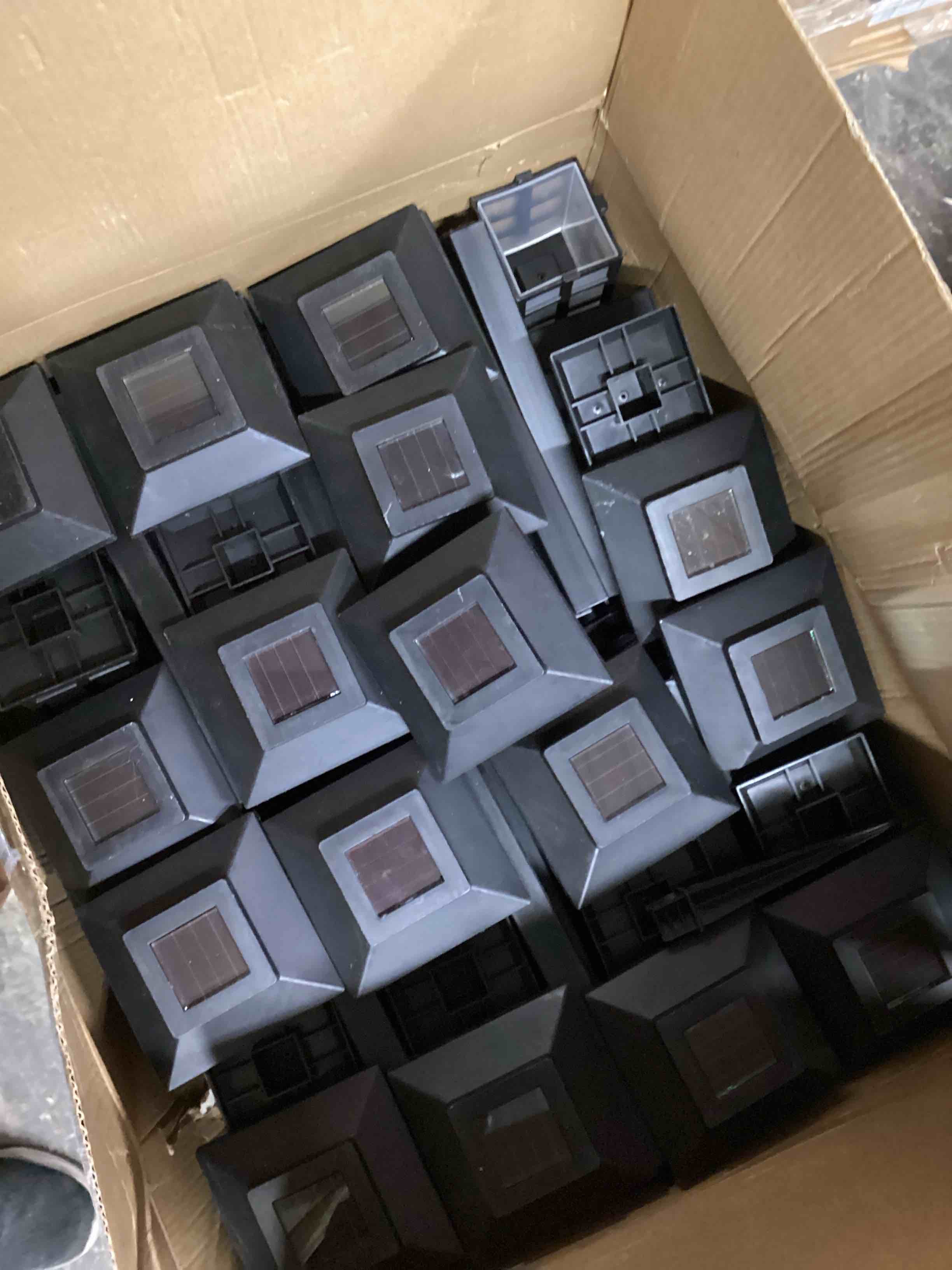 Condition photo showing As Is for Solar Pathway Lights Outdoor, 24 Pack, LED Landscape Lighting, IP55 Waterproof Garden Path Lights with 700mAh Battery (Warm Colors, 24 Sets of Super Bright)