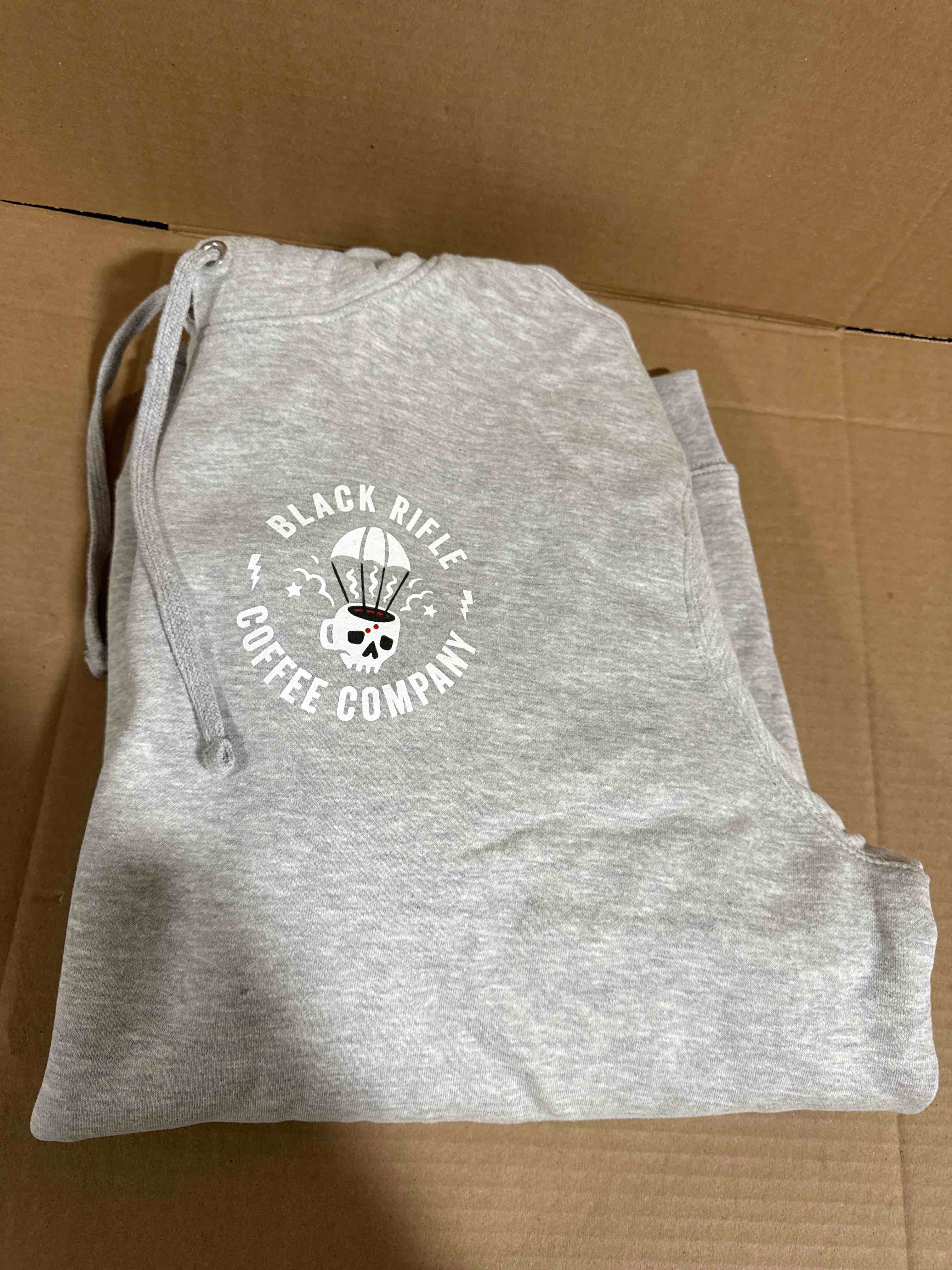 Condition photo showing Brand New for Black Rifle ParaMug Pullover Hoodie, Light Grey, 3 XL
