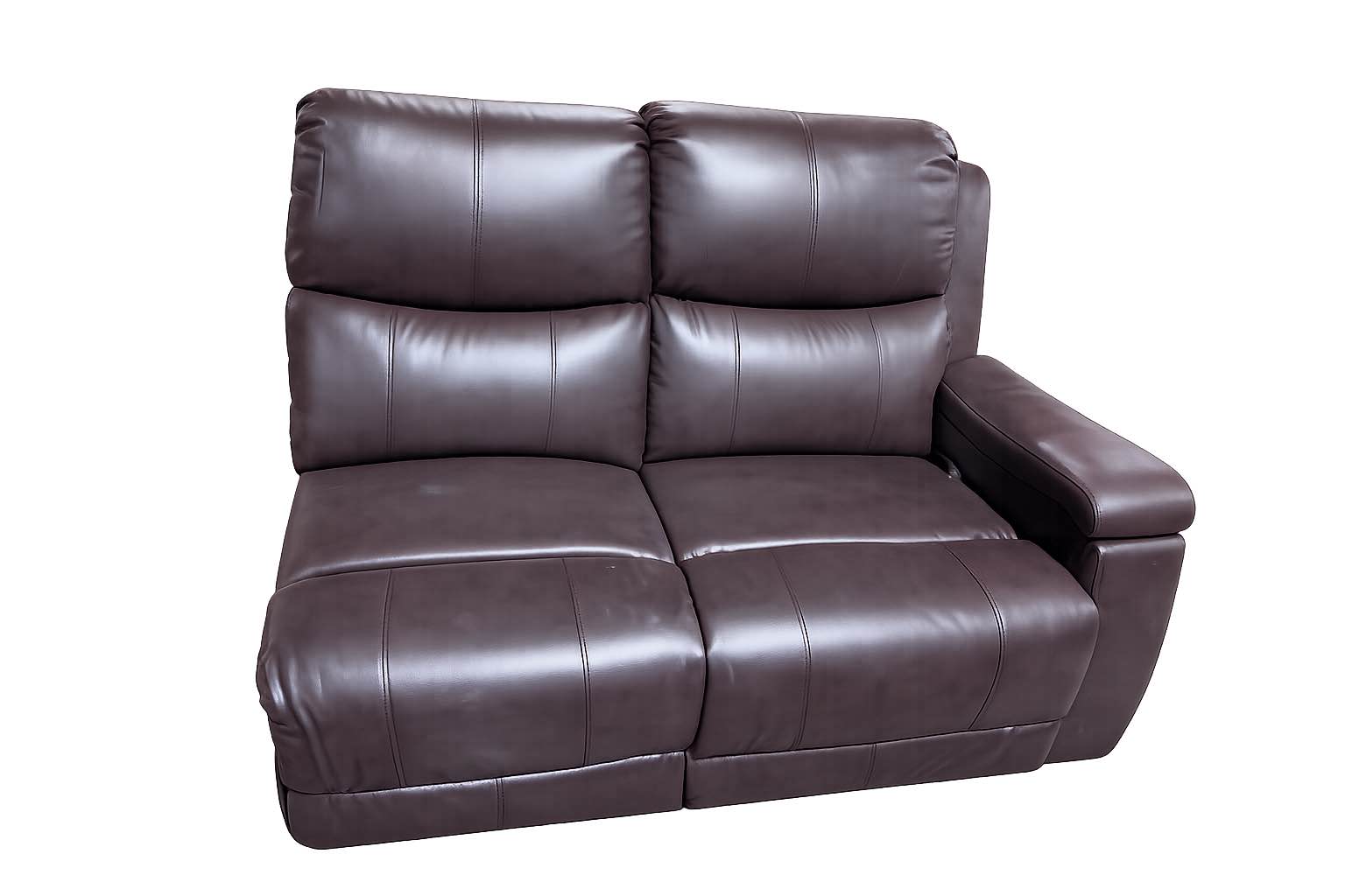 Condition photo showing Good Condition for brown 2 piece power reclining living room set with console