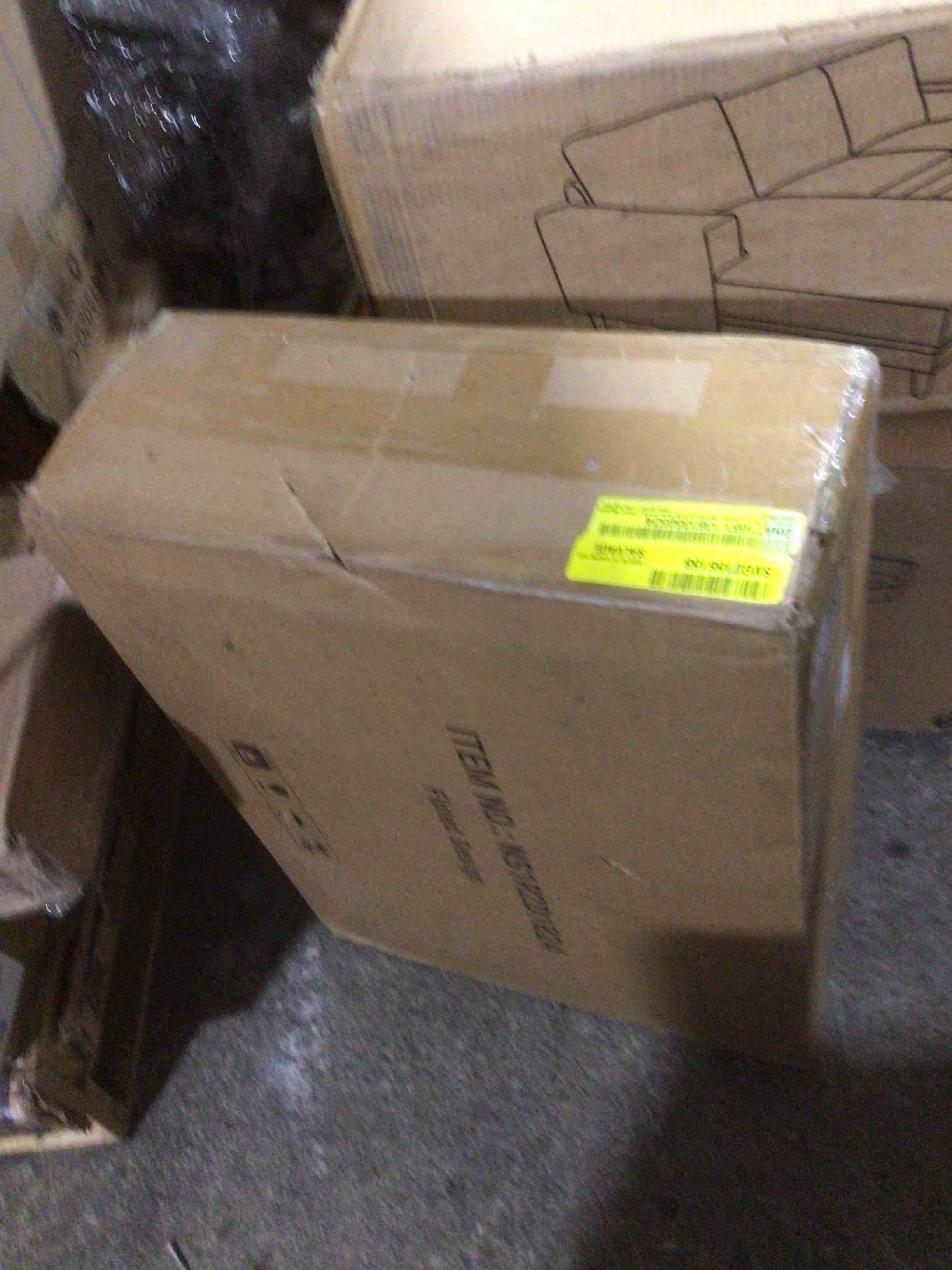 Condition photo showing Good Condition for Jenkins 18''W Fluted Nightstand with Charging Outlets 2-Drawer & Open Cubby,Wood nightstand