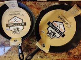 HERITAGE CAST IRON 10” SKILLET, PRE-SEASONED WITH PLANT BASED OILS 