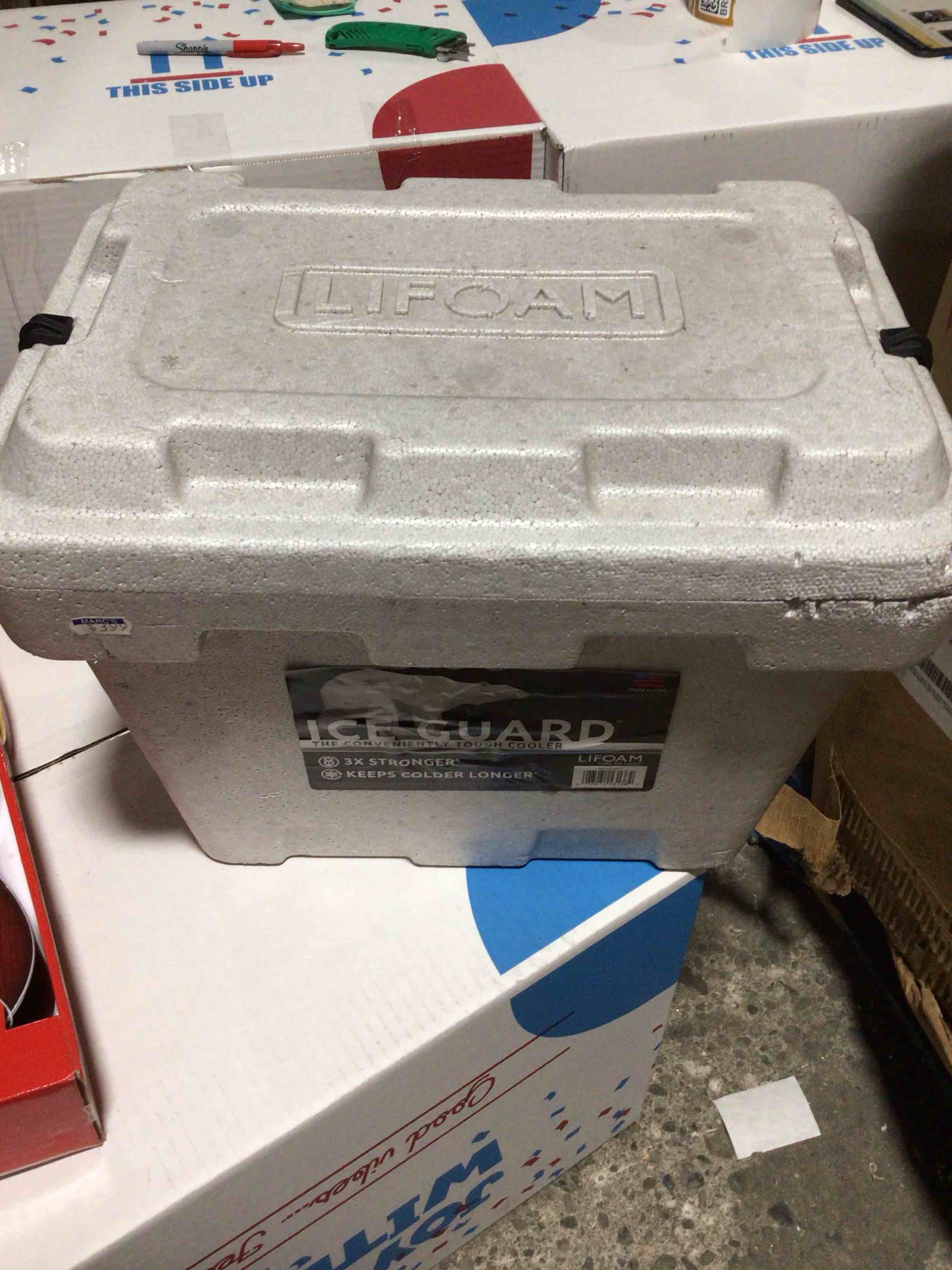 Condition photo showing Good Condition for ice guard 3 x stronger, keeps colder longer lifoma
