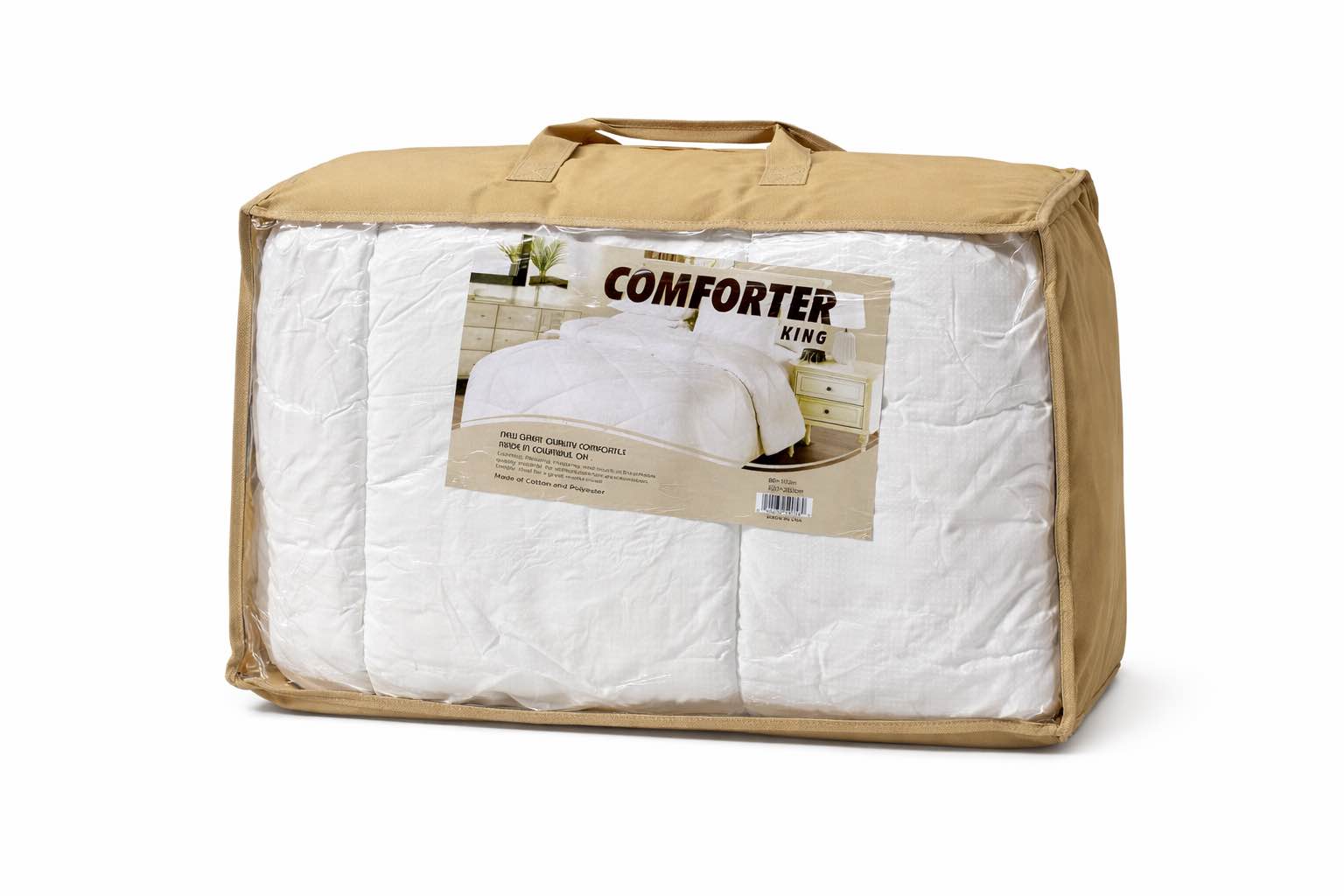 Condition photo showing Good Condition for comforter king comfy new great quality comforter 86x102in