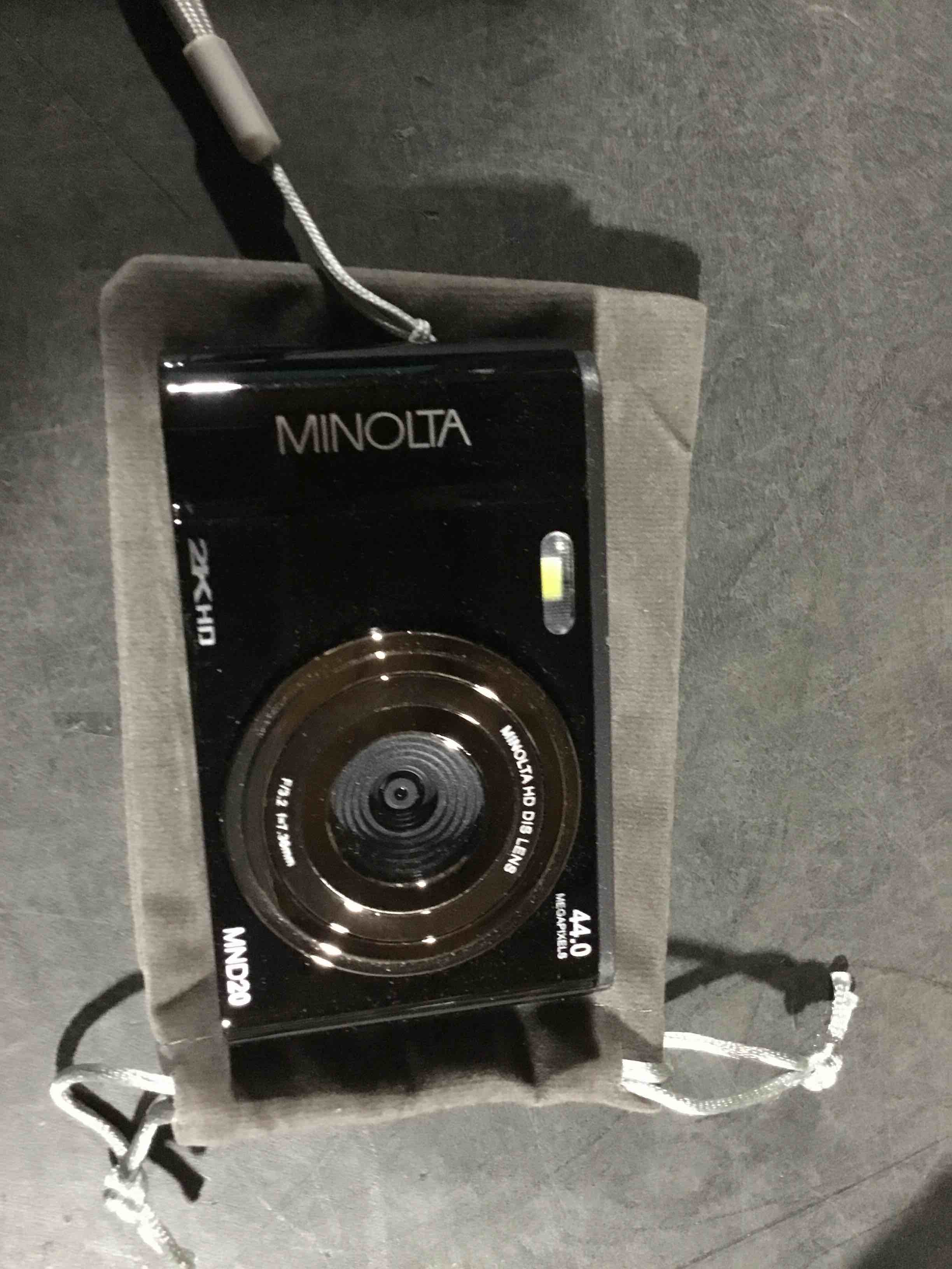 Condition photo showing Good Condition for minolta mnd20 44mp digital camera – 2.7k ultra hd video, 16x digital zoom, anti-shake stabilization, time lapse, face detection, 2.9-inch lcd display – lightweight compact camera (black)