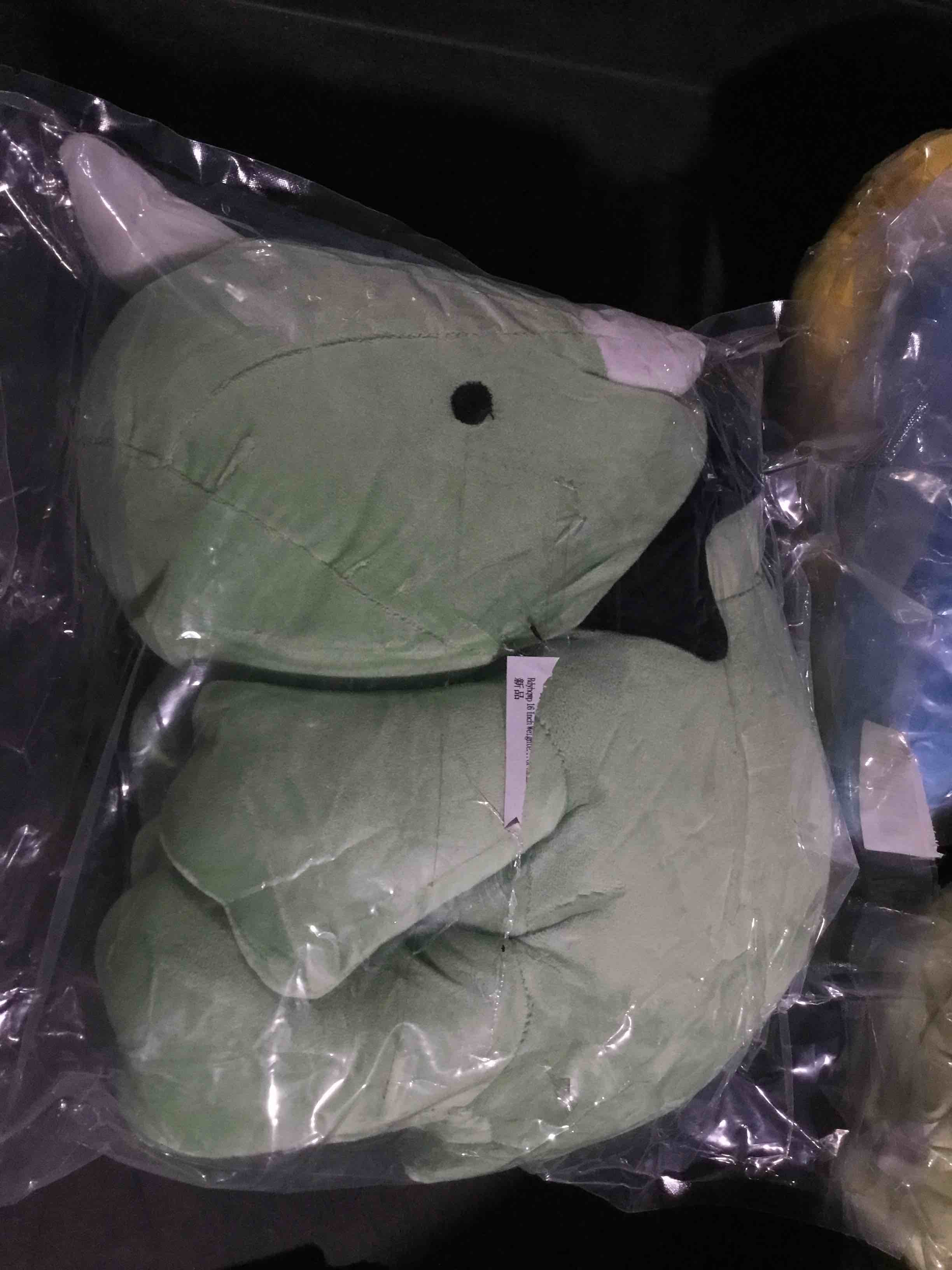 Condition photo showing New/Like New for sqeqe weighted dinosaur plush, weighted dinosaur stuffed animal, dino plushies pillow toy gift for kids adults 13.8 inch, 1.6 lbs green medium(13.8 inch)