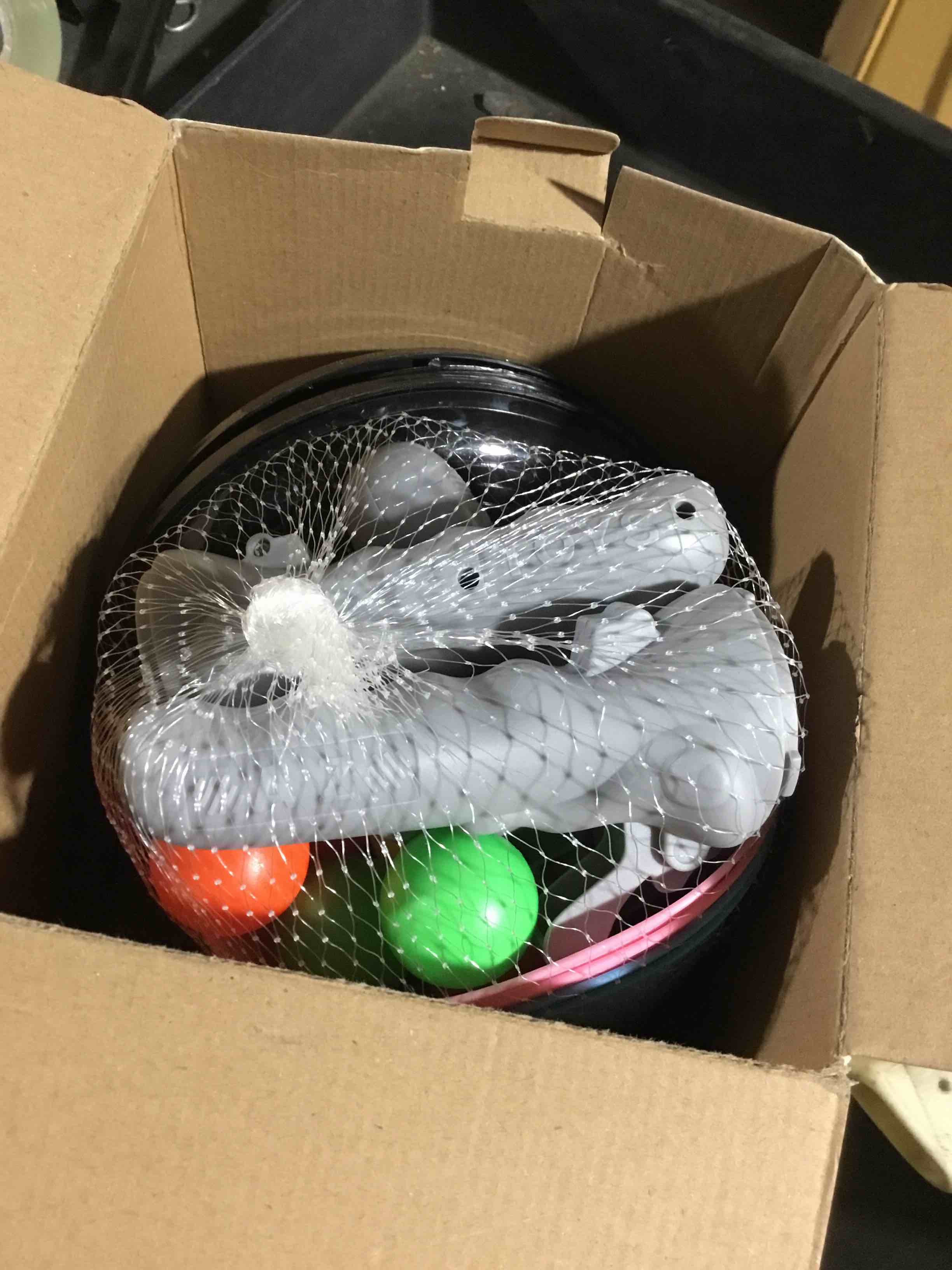 Condition photo showing Good Condition for ( similar )pop and catch ball game, outdoor and indoor ball toss game for kids 4-12, 4 to 8 launchers in 4 colors with 10 balls each pair for toy activity and play balls