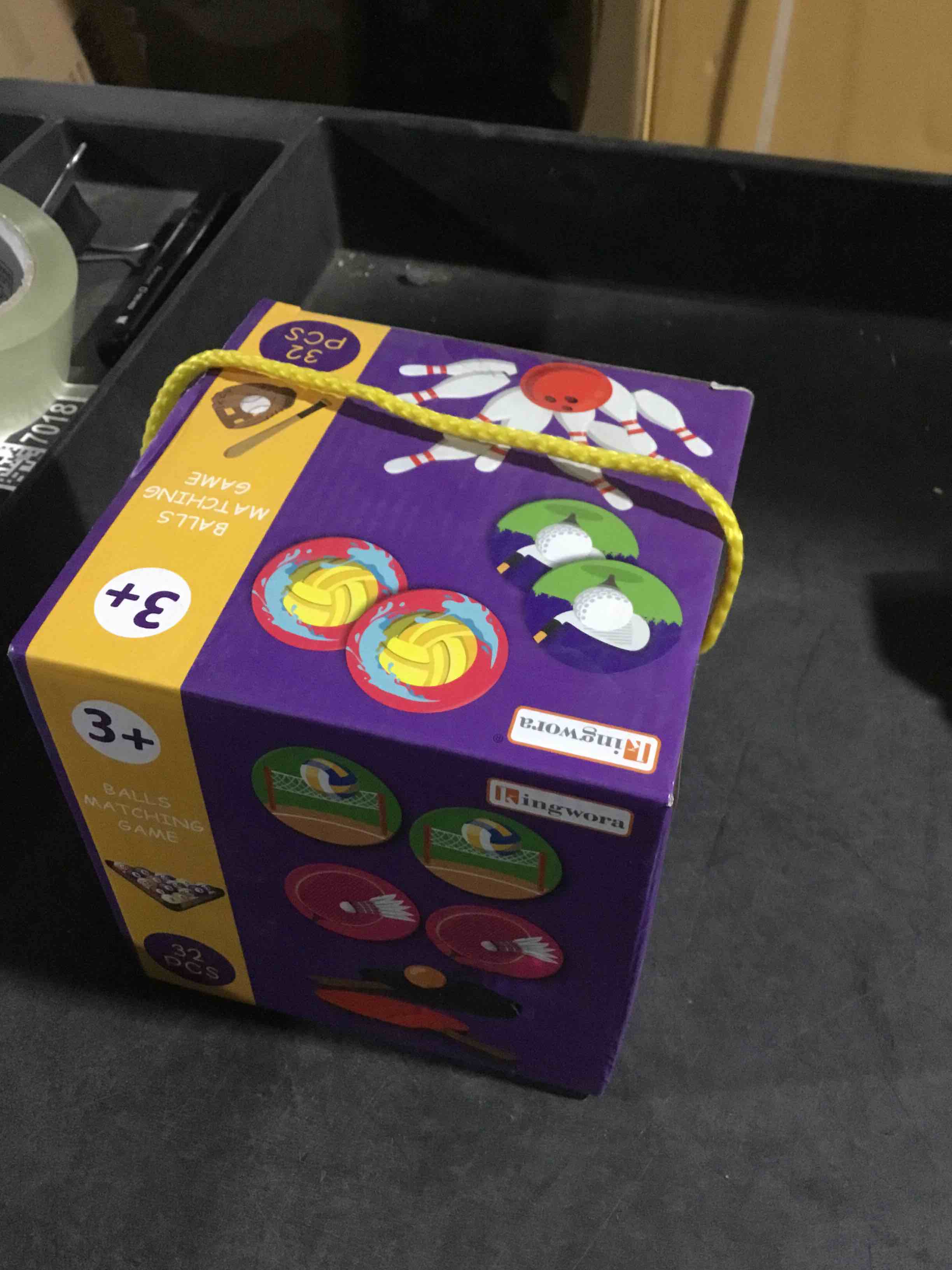 Condition photo showing New/Like New for memory game 16 pairs balls matching game