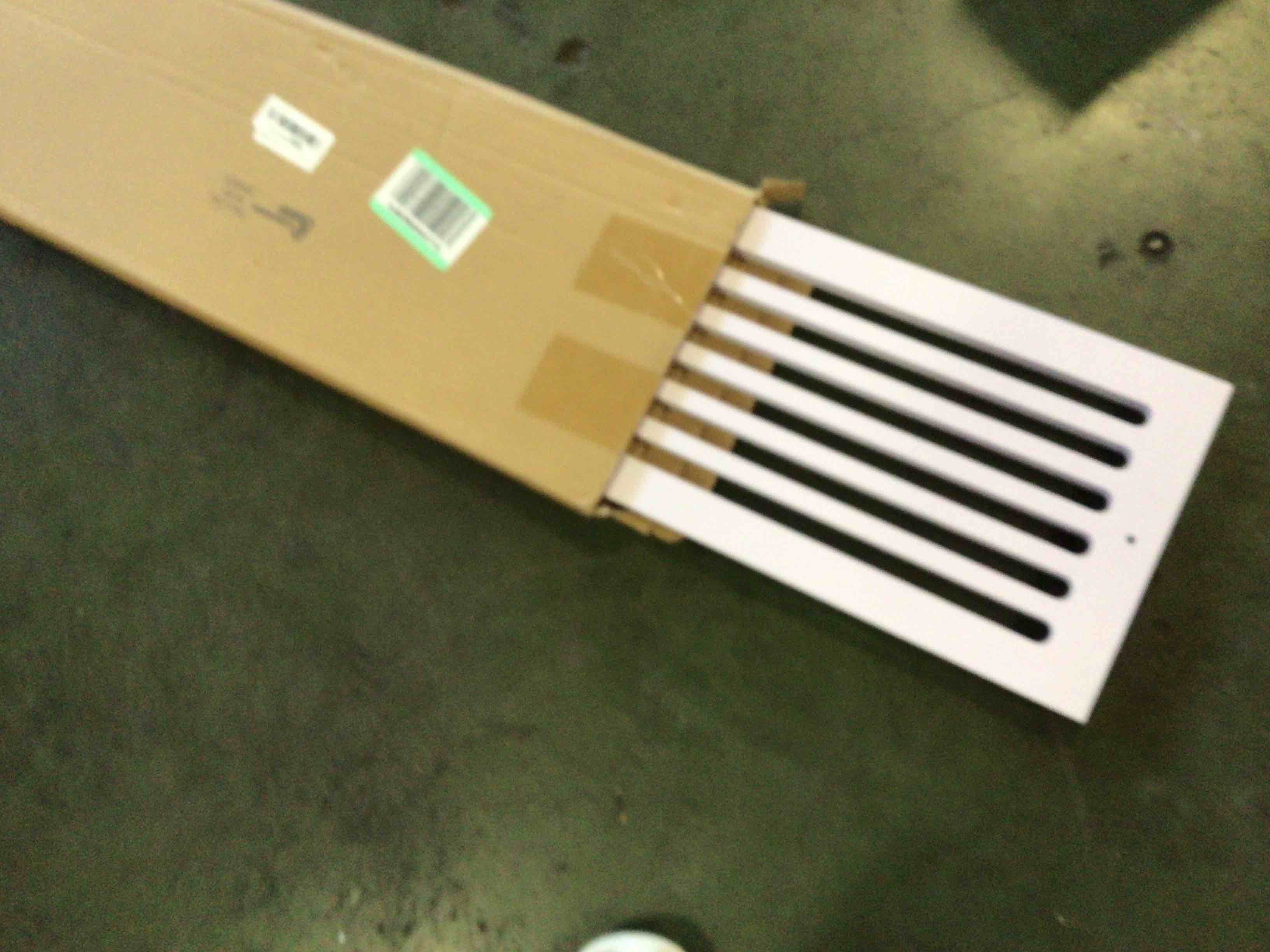 Condition photo showing Good Condition for leinuosen 1 pcs 26 x 8 inch return air vent cover fit for 24 x 6 inch duct opening cold air hvac wall grille pvc for sidewall and ceiling home bathroom kitchen improvement 1 26 x 8 inch