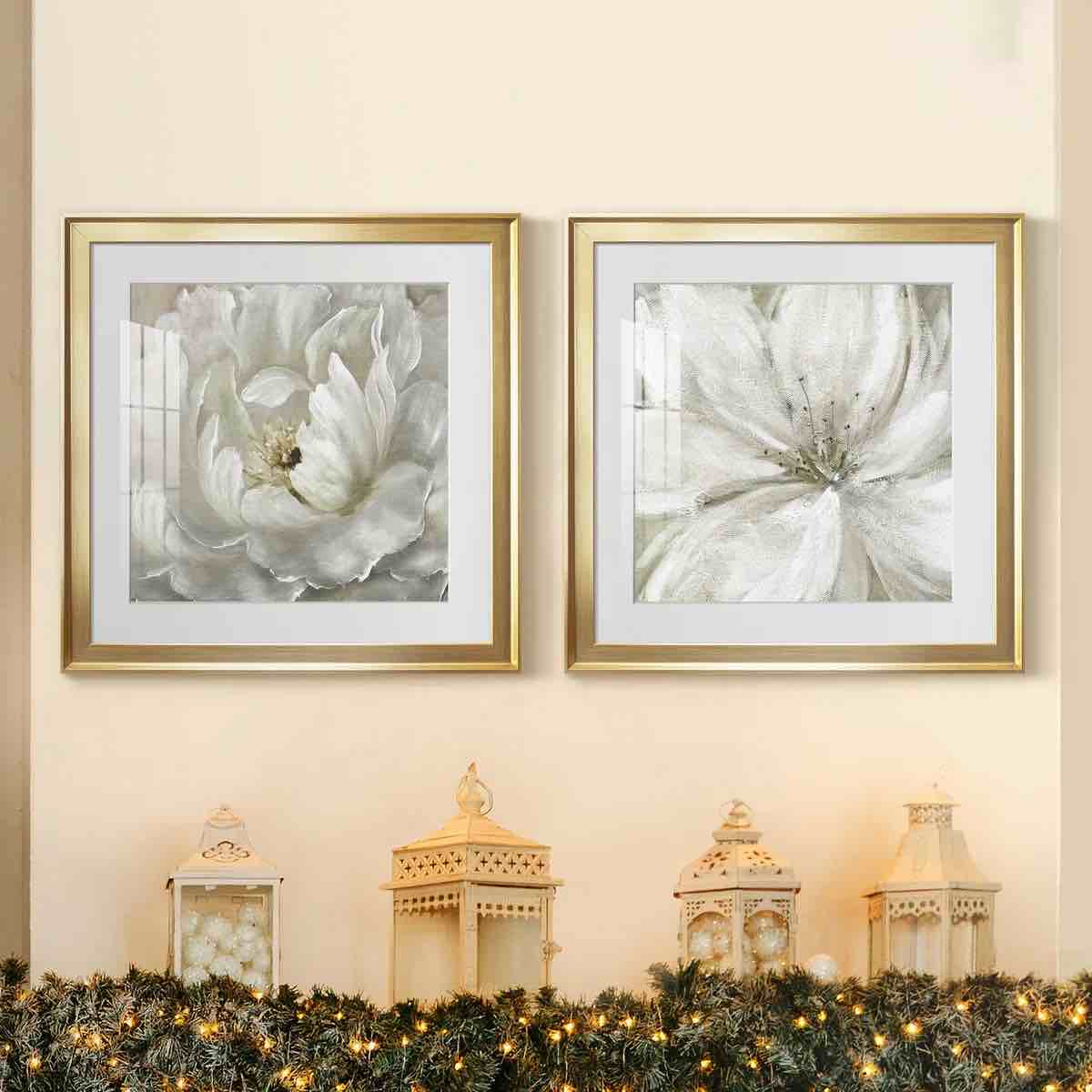 " Perfect Peony " 2 - Pieces Painting Print (Set of 2) 34x34