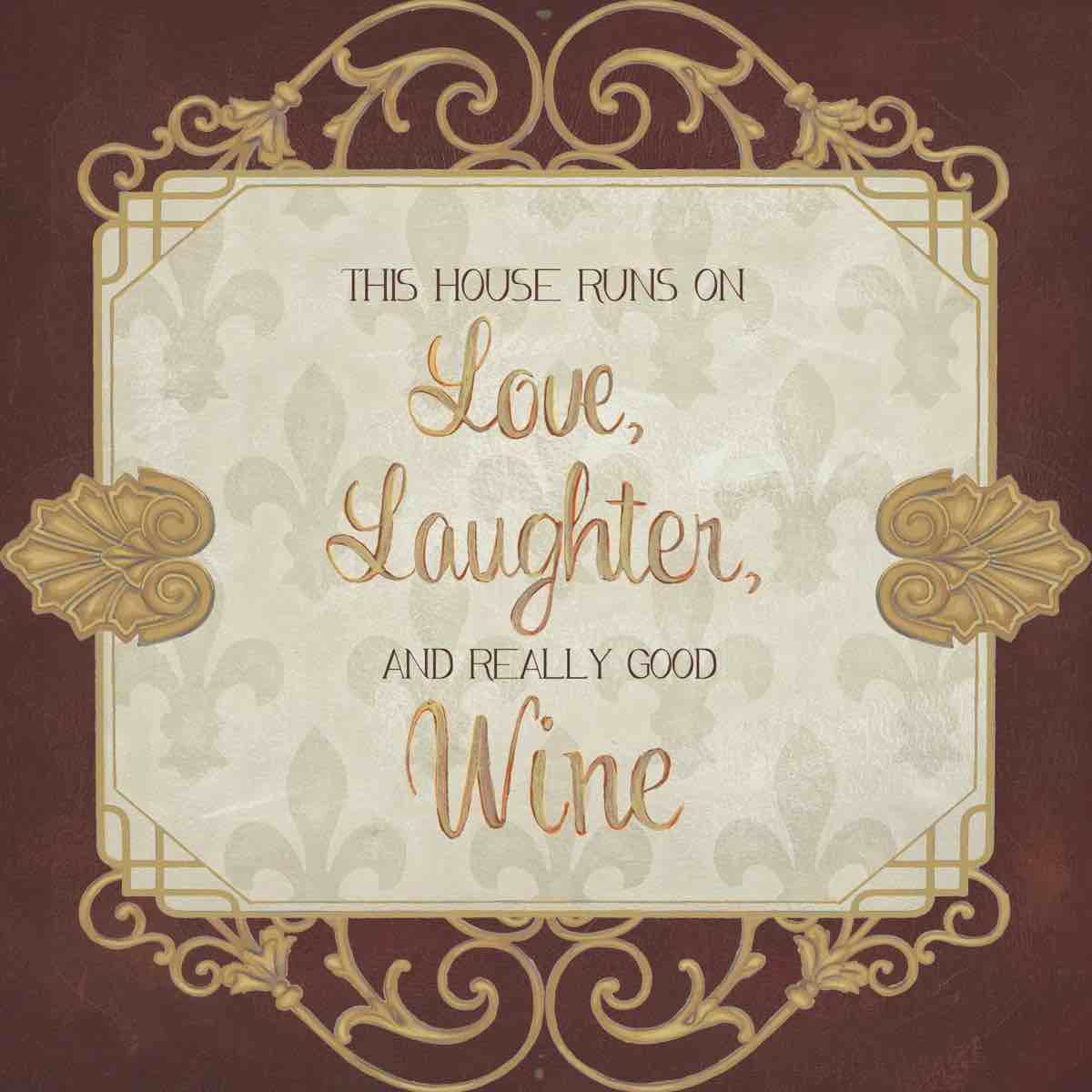 Inspired wine III 36 x 36 inch 