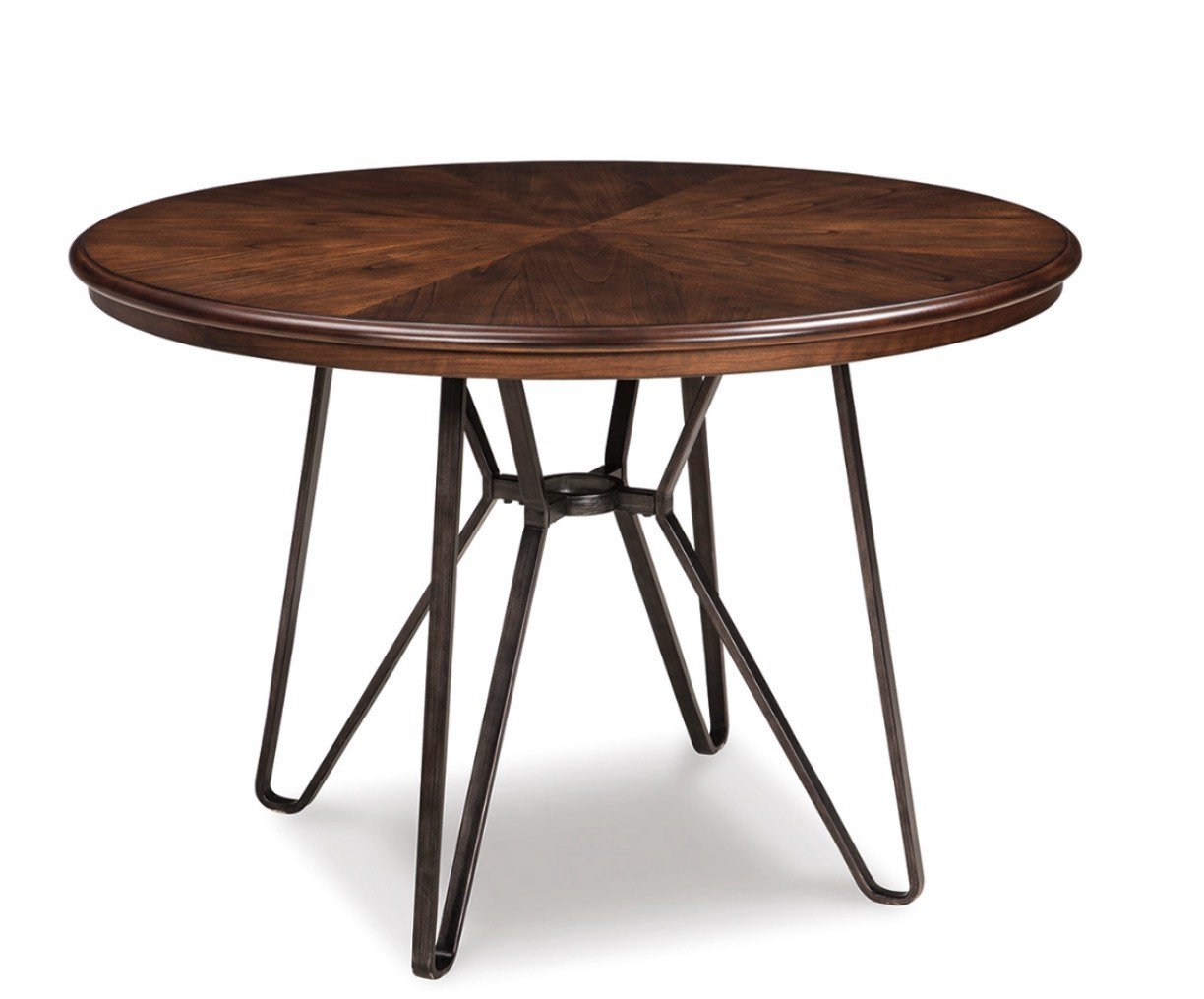 Centiar Round Dining Table with Hairpin Legs