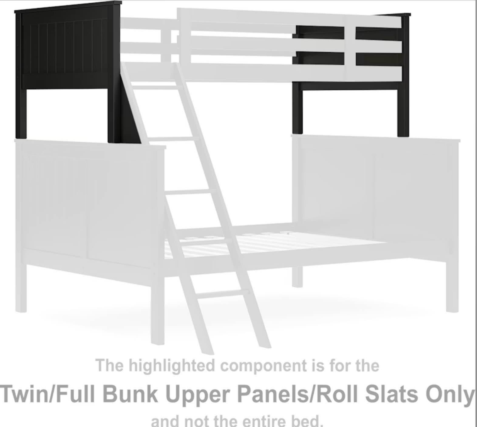 Nextonfort Twin/Full Bunk Upper Panels and Roll Slats from Signature Design by Ashley