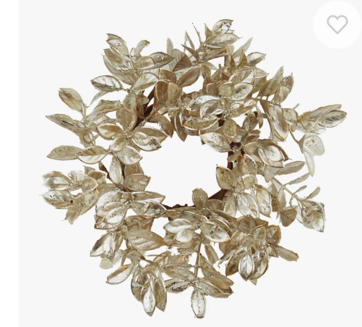 Faux Boxwood Candle Ring - 11.8" Dia