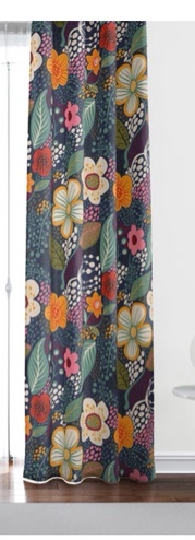 Polyester Semi Sheer Curtain Pair , 20" W x 61" L