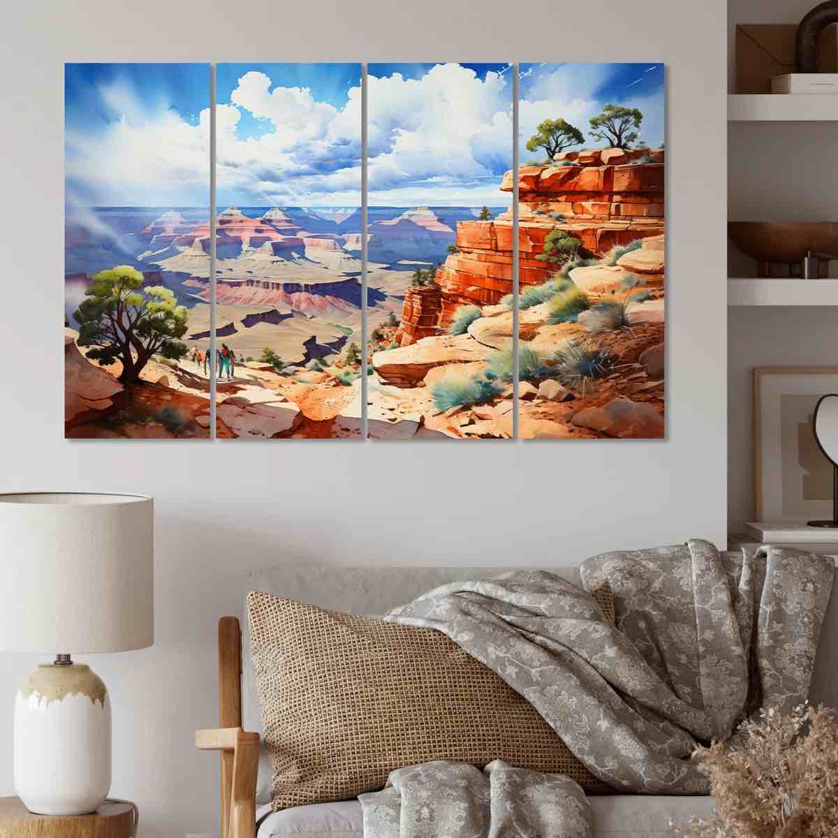 " Nevada Canyon Landscape " 4 - Pieces